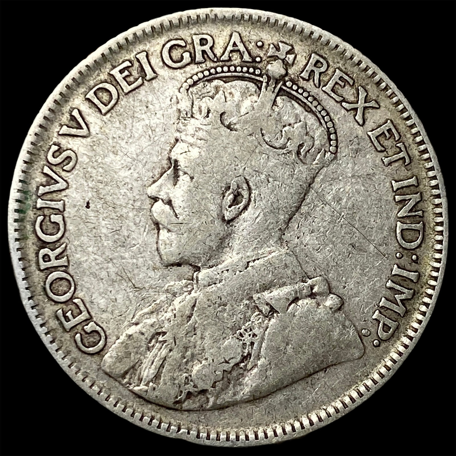 1936 Canada Silver 25 Cents - George V NEARLY UNCIRCULATED: 1936 Canada Silver 25 Cents - George V NEARLY UNCIRCULATED
