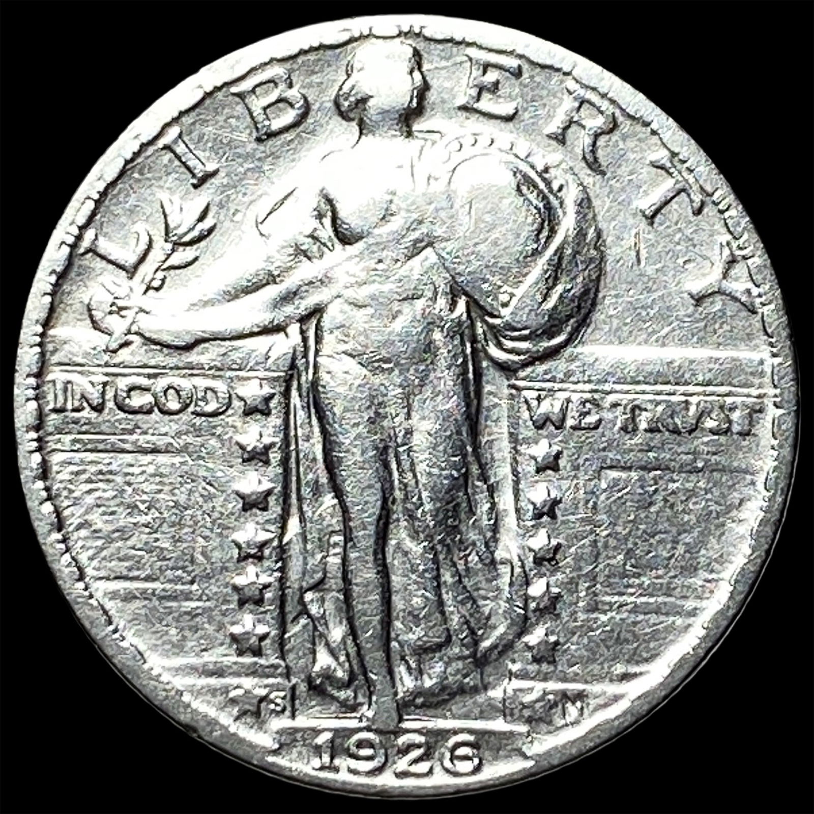 1926 Standing Liberty Silver Quarter NEARLY UNCIRCULATED: 1926 Standing Liberty Silver Quarter NEARLY UNCIRCULATED
