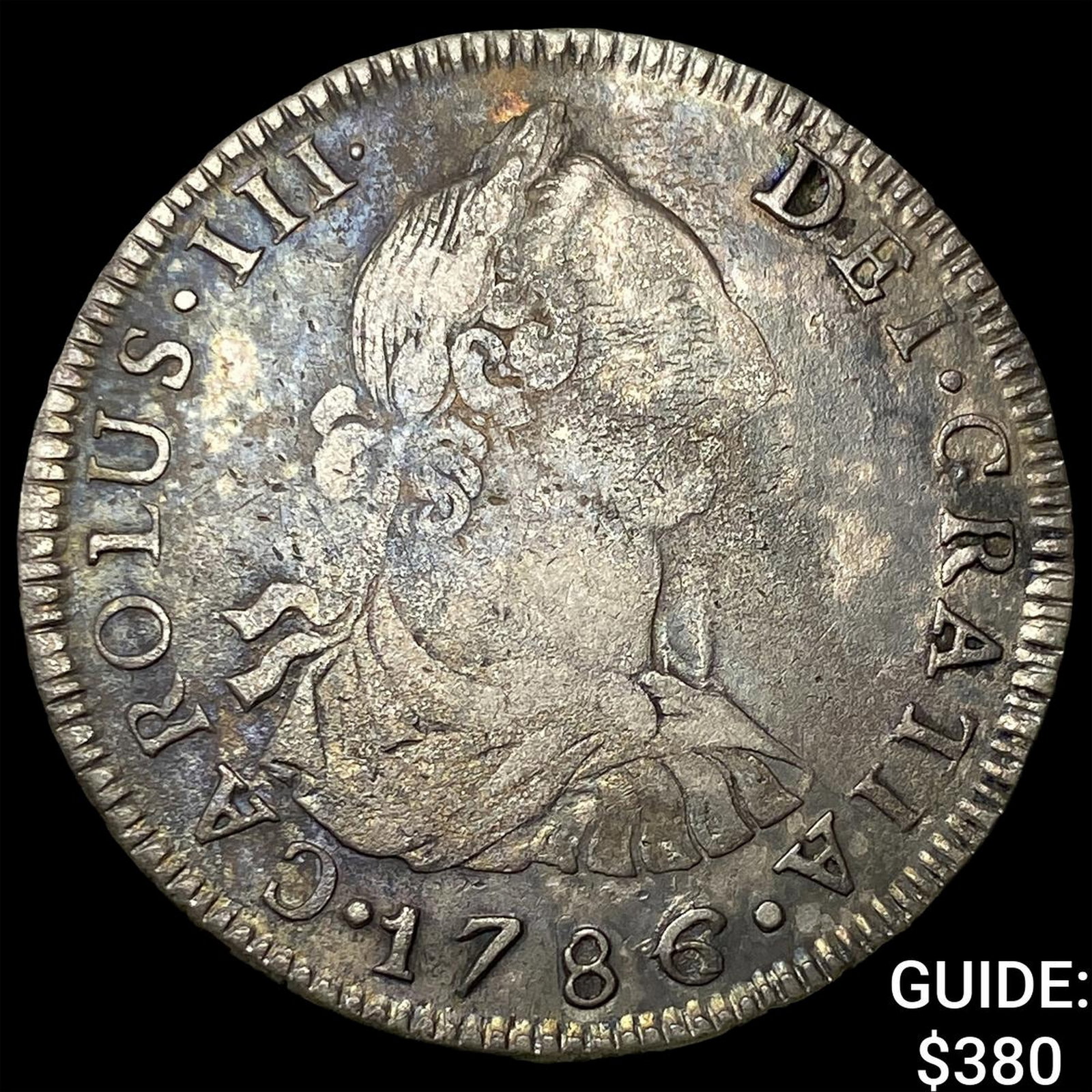 1786 Mexico Spanish Colony Silver 4 Reales NEARLY UNCIRCULATED: 1786 Mexico Spanish Colony Silver 4 Reales NEARLY UNCIRCULATED