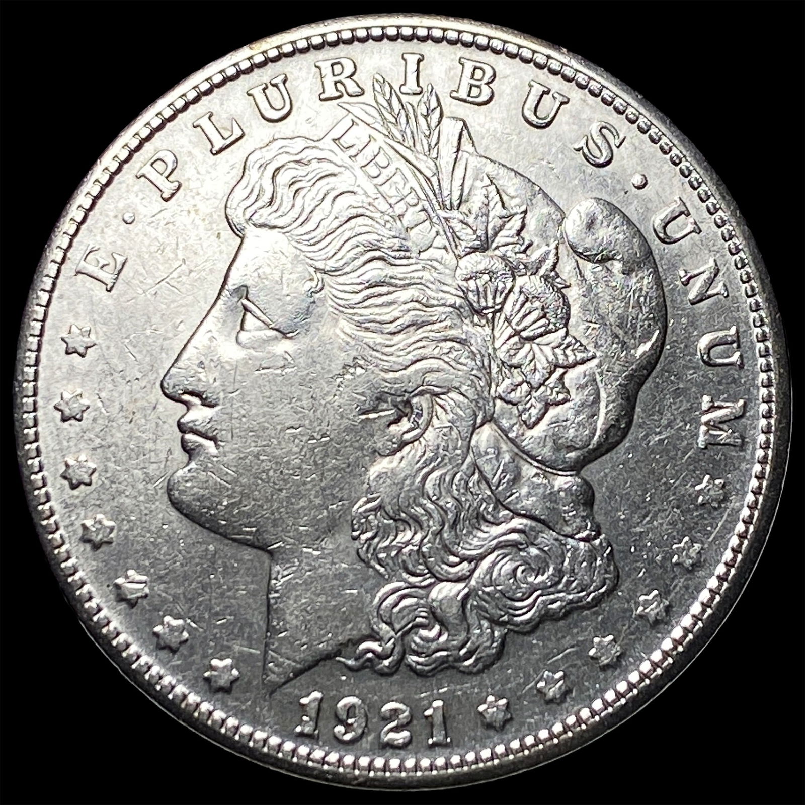 1921-S Silver Morgan Dollar CHOICE AU: 1921-S Silver Morgan Dollar CHOICE AU