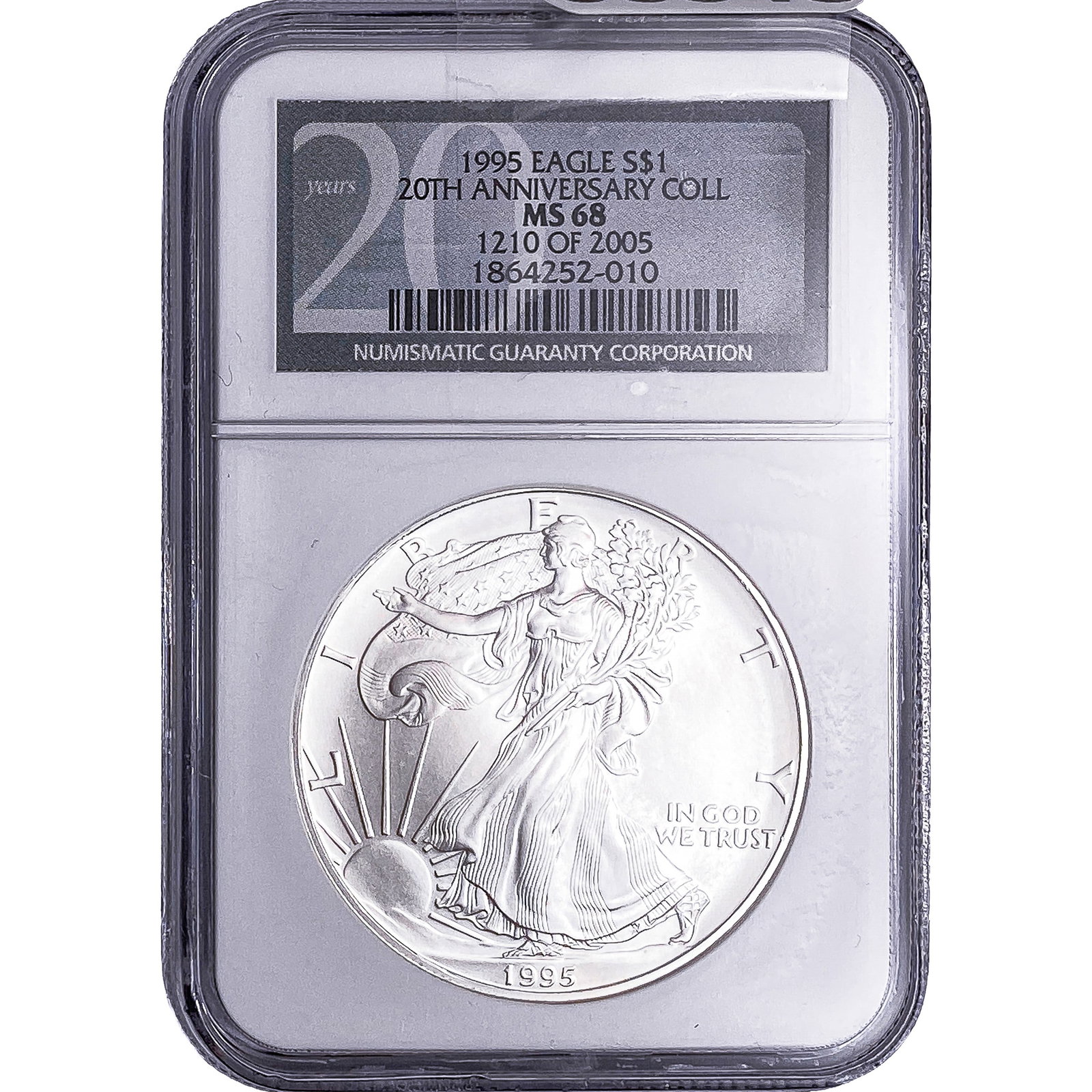1995 Silver Eagle NGC MS68: 1995 Silver Eagle NGC MS68