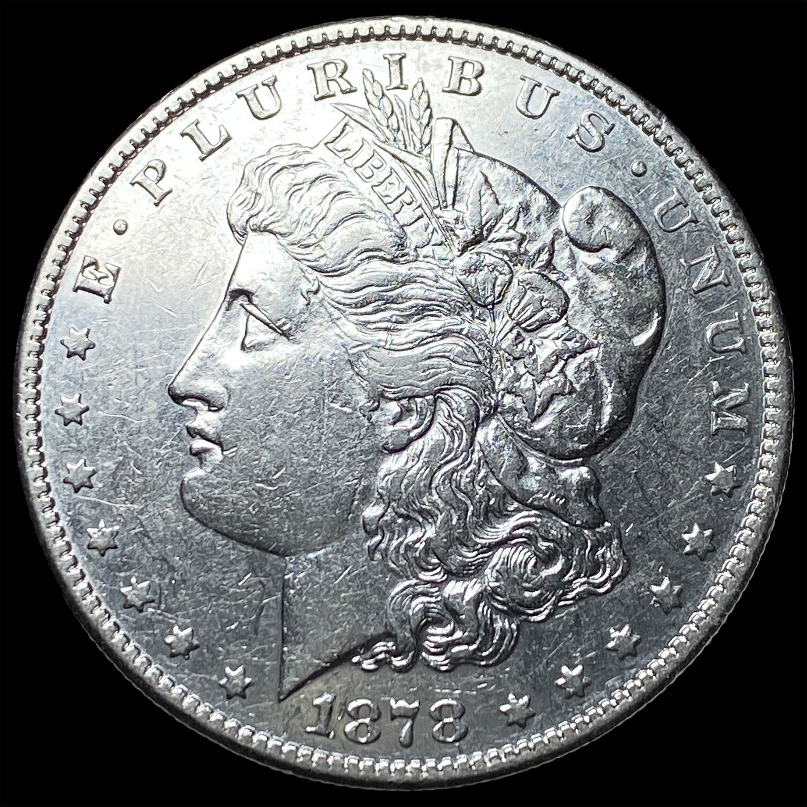 1878 Silver Morgan Dollar CLOSELY UNCIRCULATED: 1878 Silver Morgan Dollar CLOSELY UNCIRCULATED