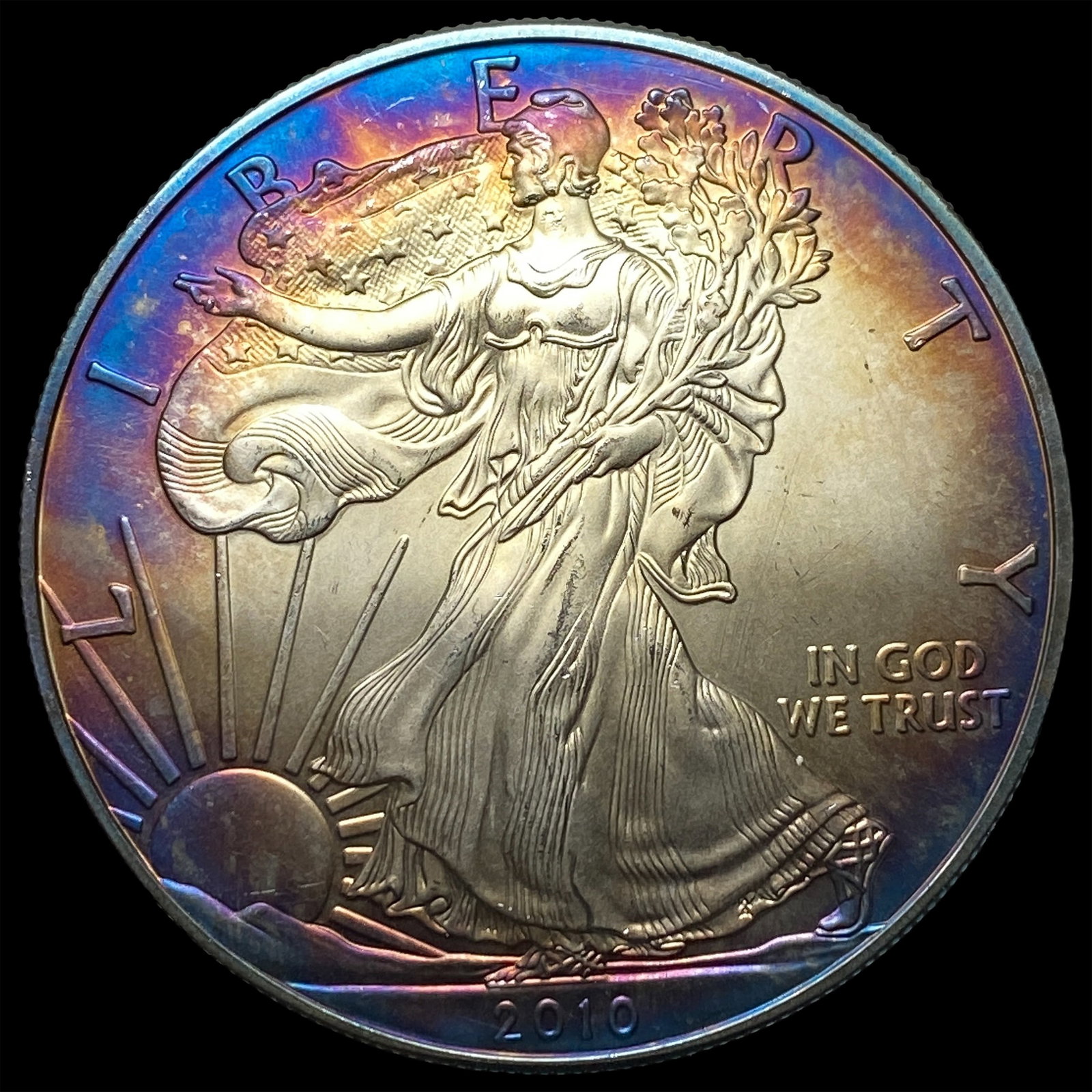 2010 1 oz Silver American Eagle $1 GEM BU: 2010 1 oz Silver American Eagle $1 GEM BU