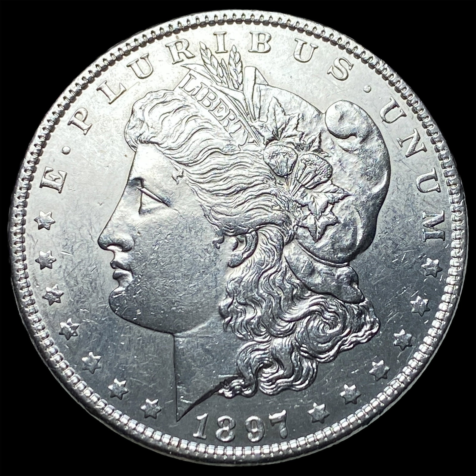 1897 Silver Morgan Dollar CHOICE BU: 1897 Silver Morgan Dollar CHOICE BU