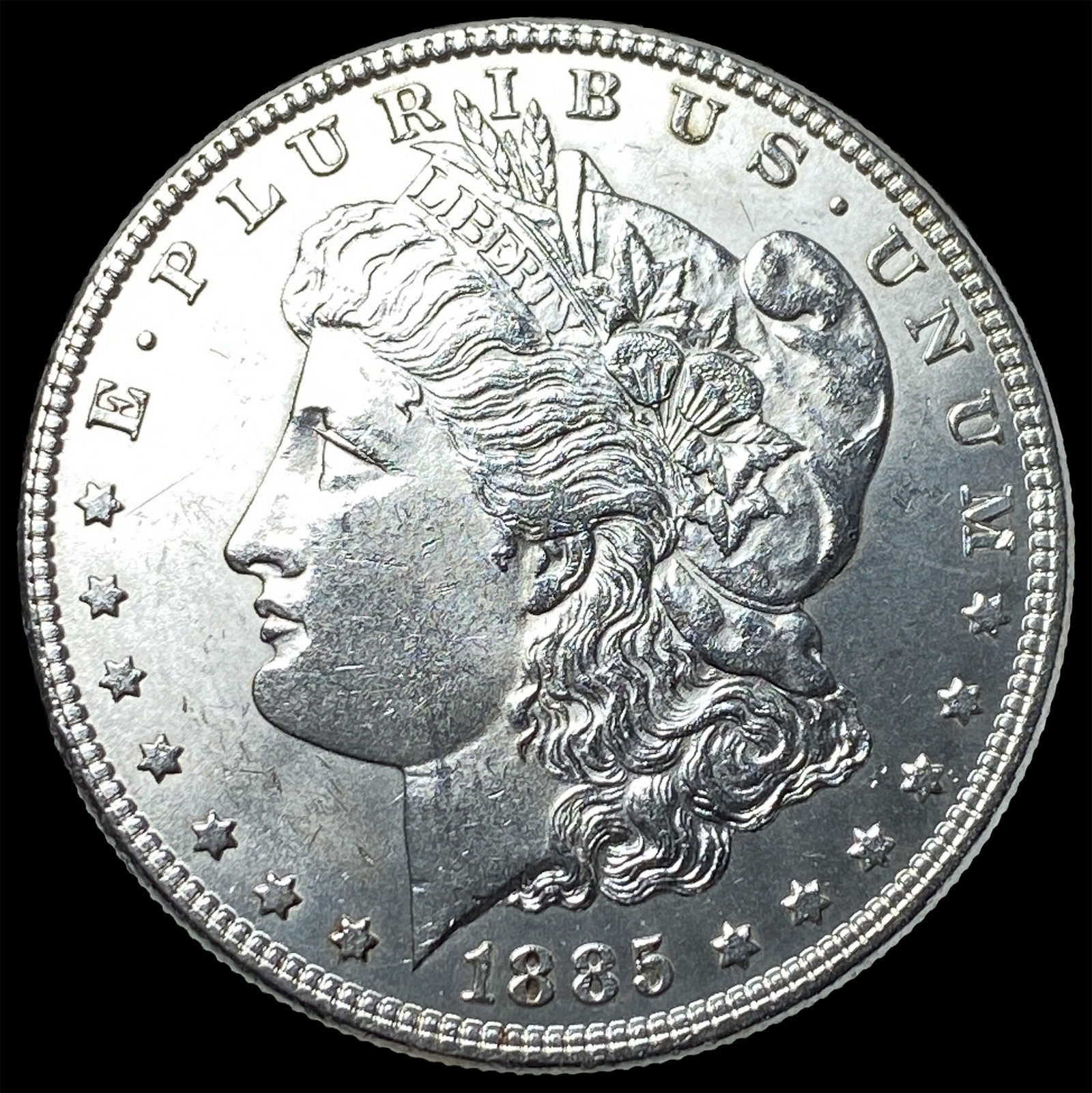 1885 Silver Morgan Dollar GEM BU: 1885 Silver Morgan Dollar GEM BU