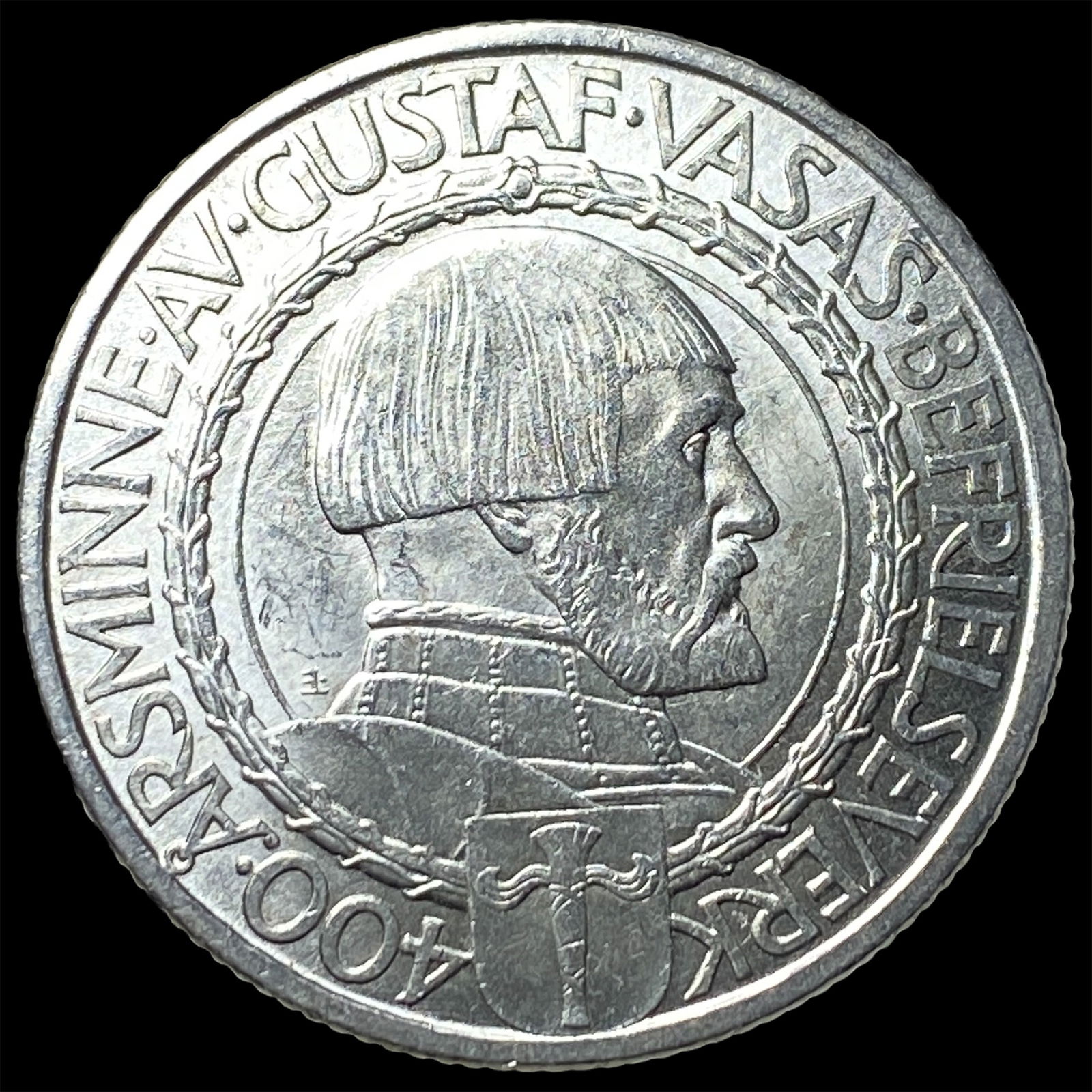 1921 Sweden Silver 2 Kroner UNCIRCULATED: 1921 Sweden Silver 2 Kroner UNCIRCULATED