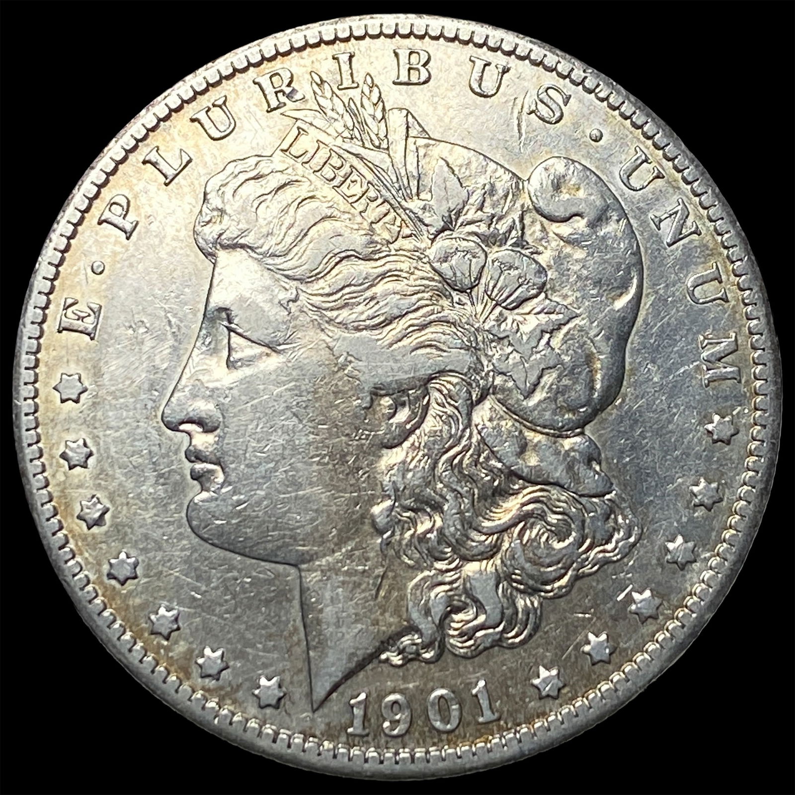 1901-S Silver Morgan Dollar NEARLY UNCIRCULATED: 1901-S Silver Morgan Dollar NEARLY UNCIRCULATED