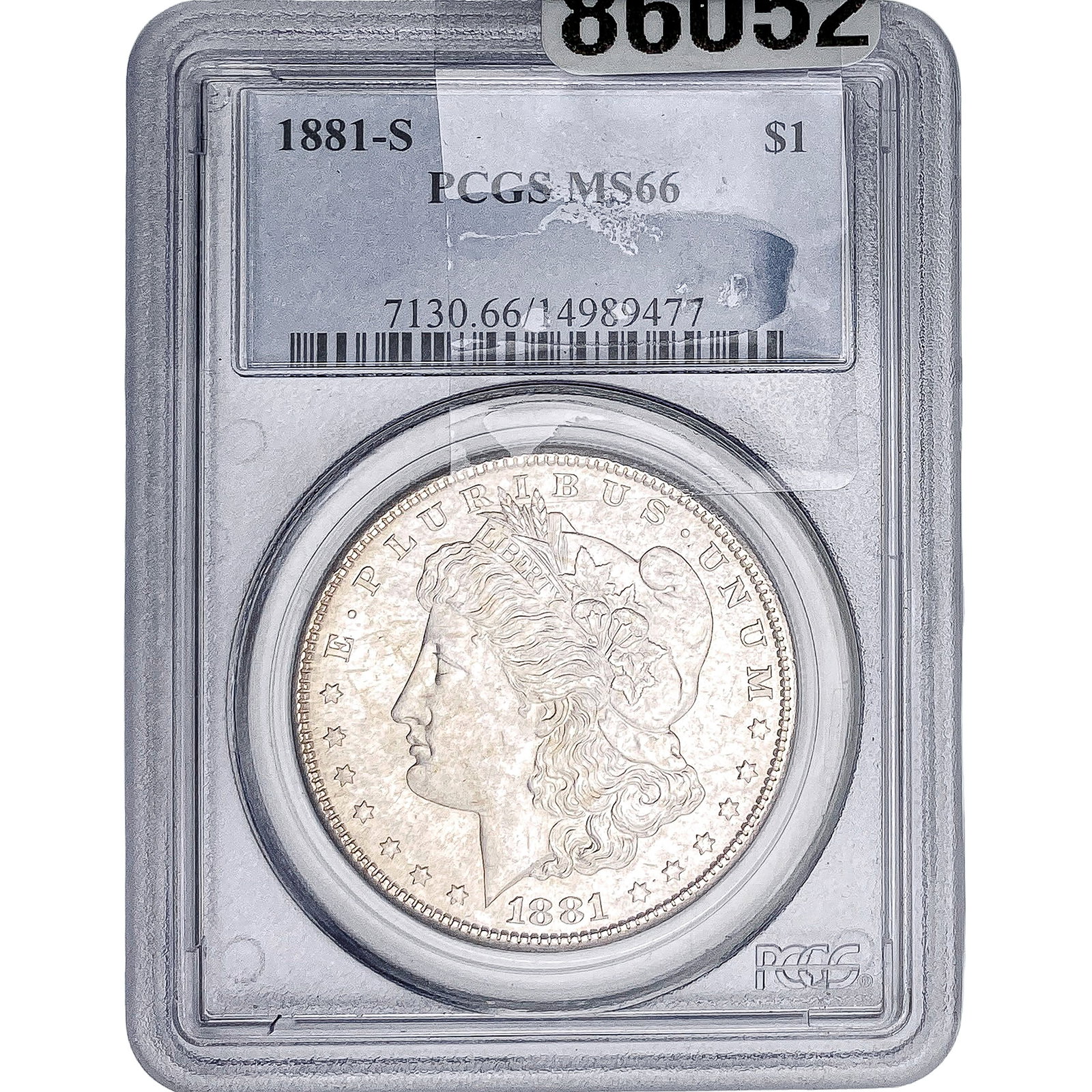 1881-S Morgan Silver Dollar PCGS MS66: 1881-S Morgan Silver Dollar PCGS MS66