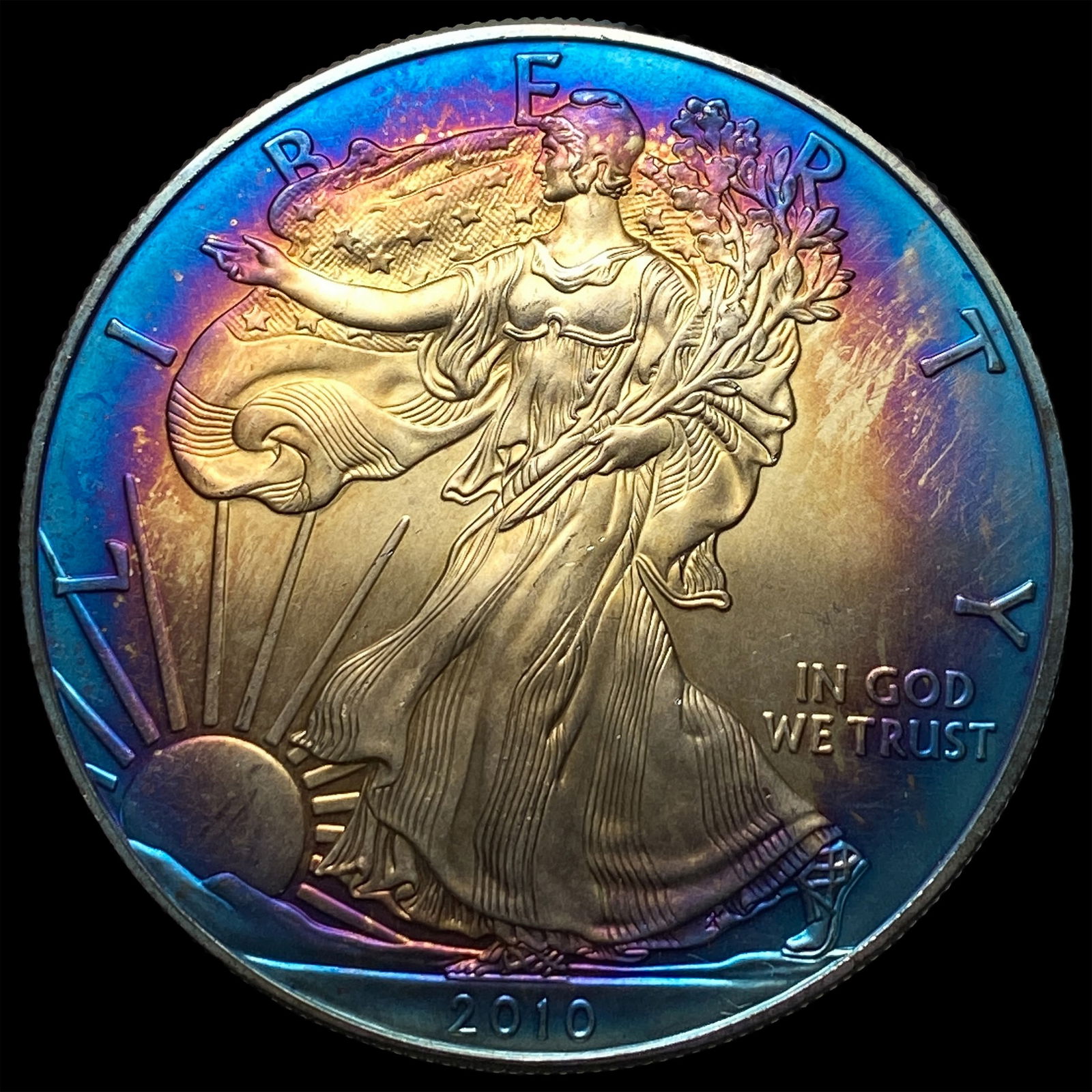 2010 1 oz Silver American Eagle $1 GEM BU: 2010 1 oz Silver American Eagle $1 GEM BU