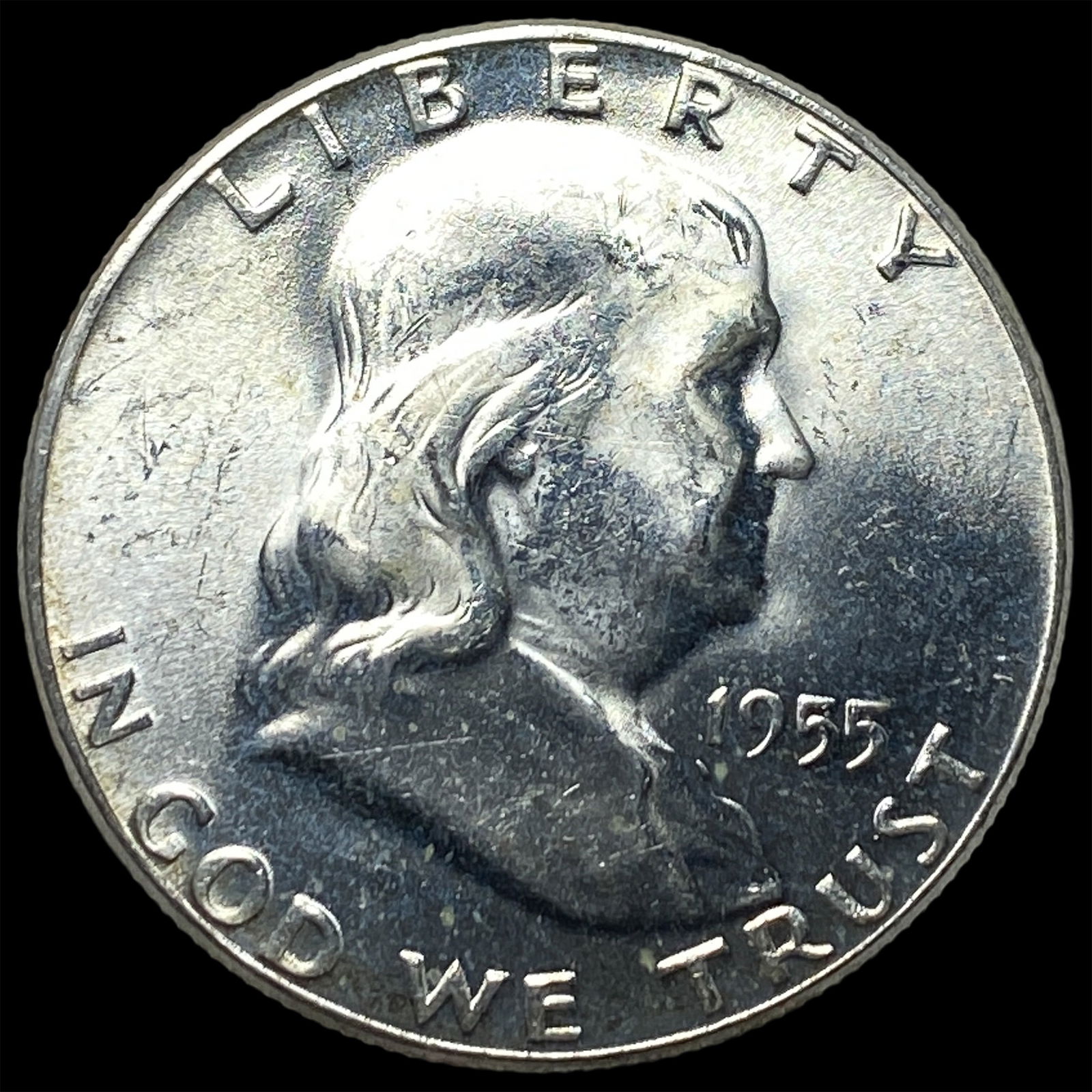 1955 Silver Half Dollar Franklin GEM BU (1 of 2)