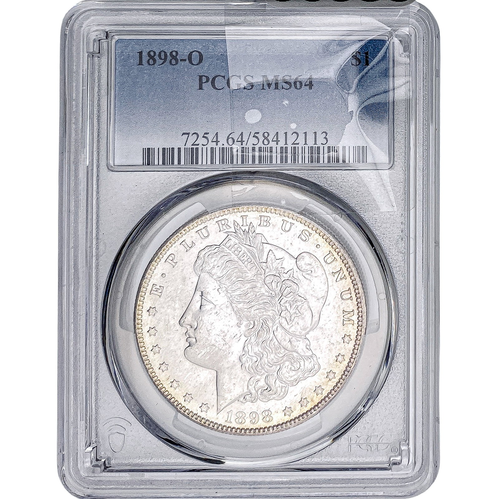 1898-O Morgan Silver Dollar PCGS MS64: 1898-O Morgan Silver Dollar PCGS MS64