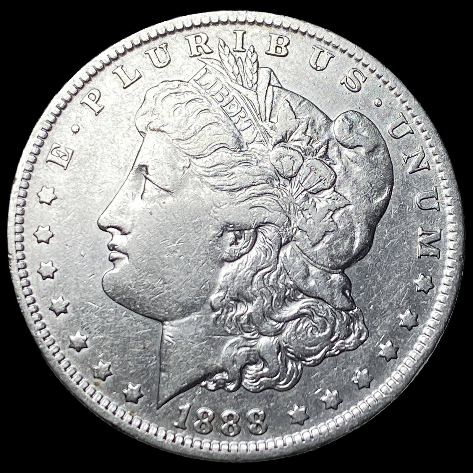 1888-S Silver Morgan Dollar NEARLY UNCIRCULATED: 1888-S Silver Morgan Dollar NEARLY UNCIRCULATED