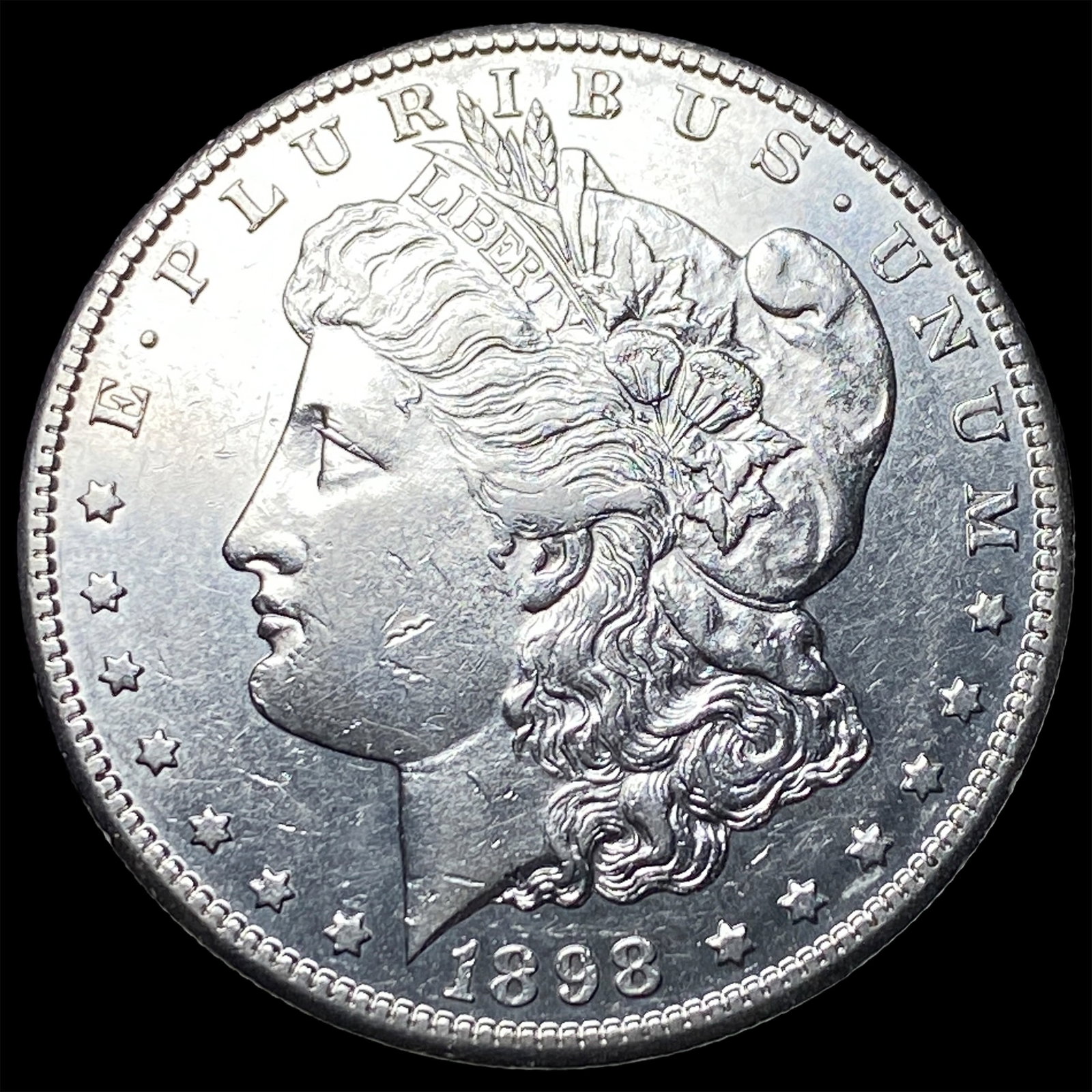 1898-S Silver Morgan Dollar CLOSELY UNCIRCULATED: 1898-S Silver Morgan Dollar CLOSELY UNCIRCULATED