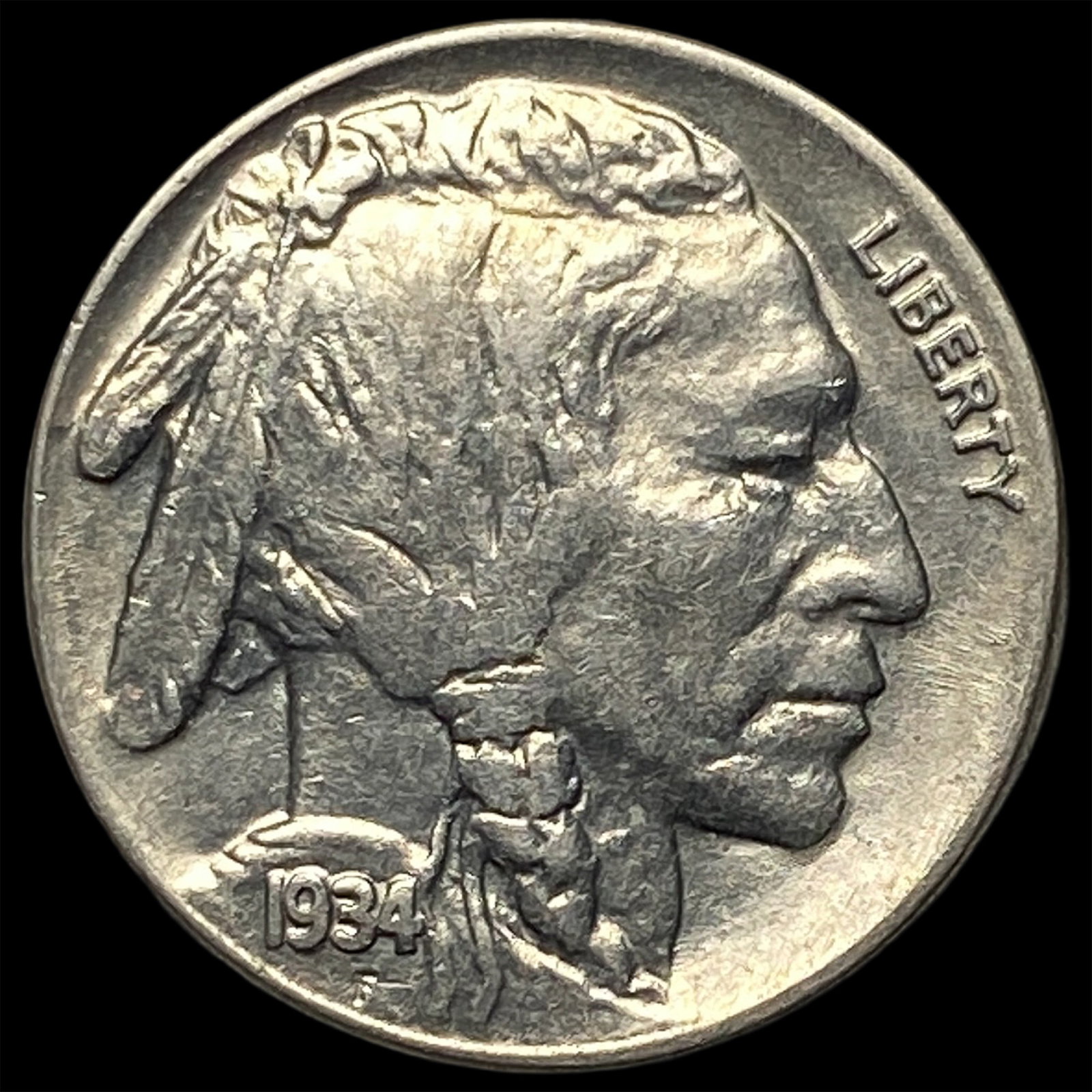 1934 Buffalo Nickel CLOSELY UNCIRCULATED (1 of 2)