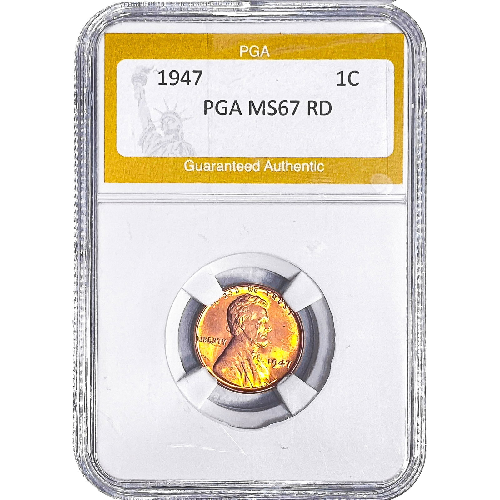 1947 Wheat Cent PGA MS67 RD: 1947 Wheat Cent PGA MS67 RD