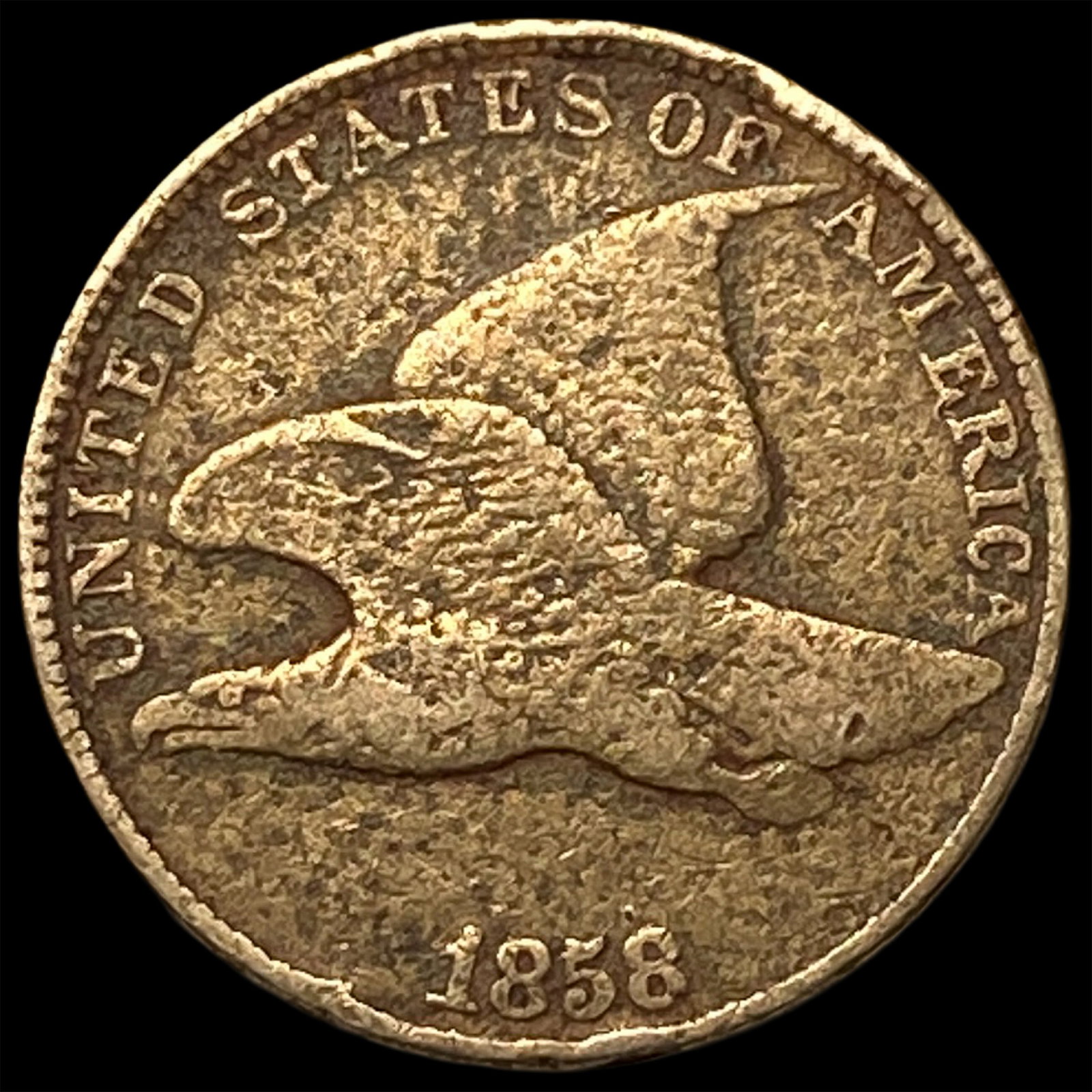 1858 Copper-Nickel Flying Eagle Cent HIGH GRADE: 1858 Copper-Nickel Flying Eagle Cent HIGH GRADE