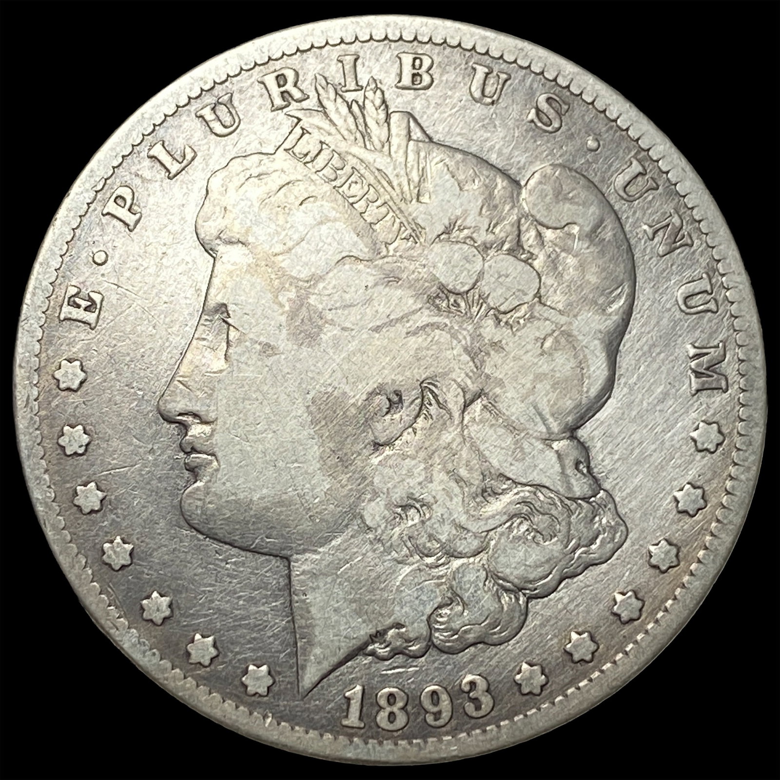 1893-O Silver Morgan Dollar NICELY CIRCULATED: 1893-O Silver Morgan Dollar NICELY CIRCULATED