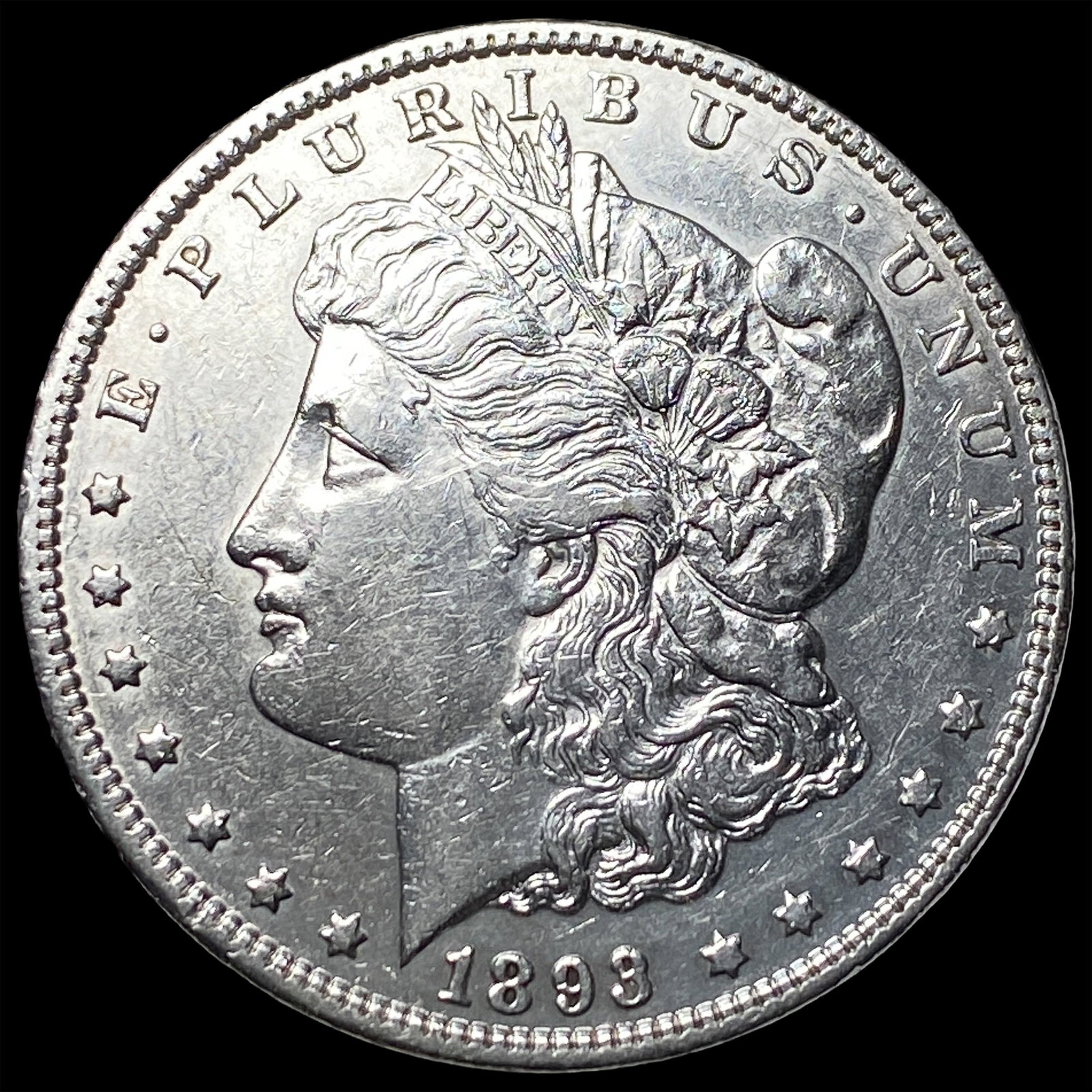 1893-S Silver Morgan Dollar CHOICE AU: 1893-S Silver Morgan Dollar CHOICE AU