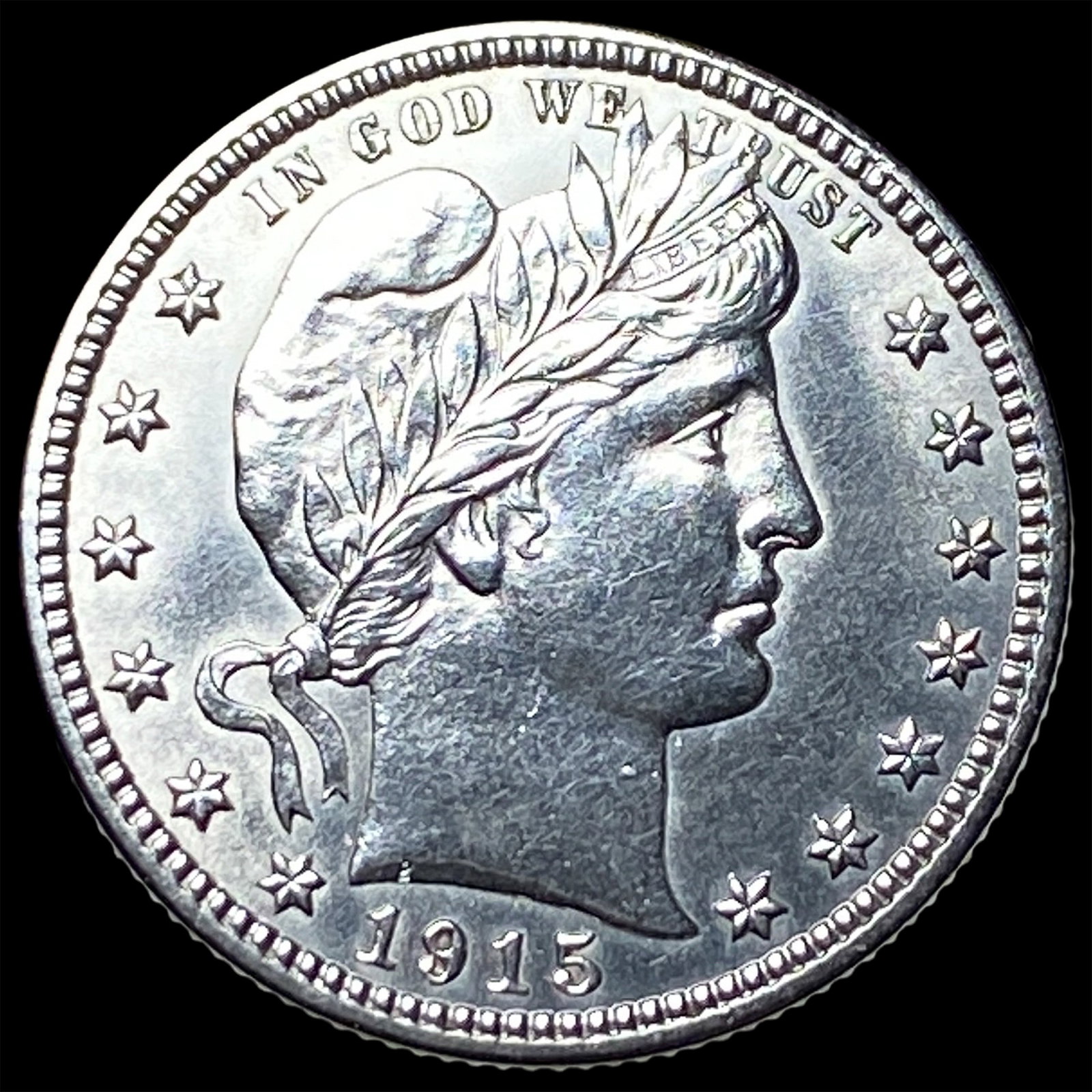 1915 Barber Silver Quarter CHOICE BU (1 of 2)
