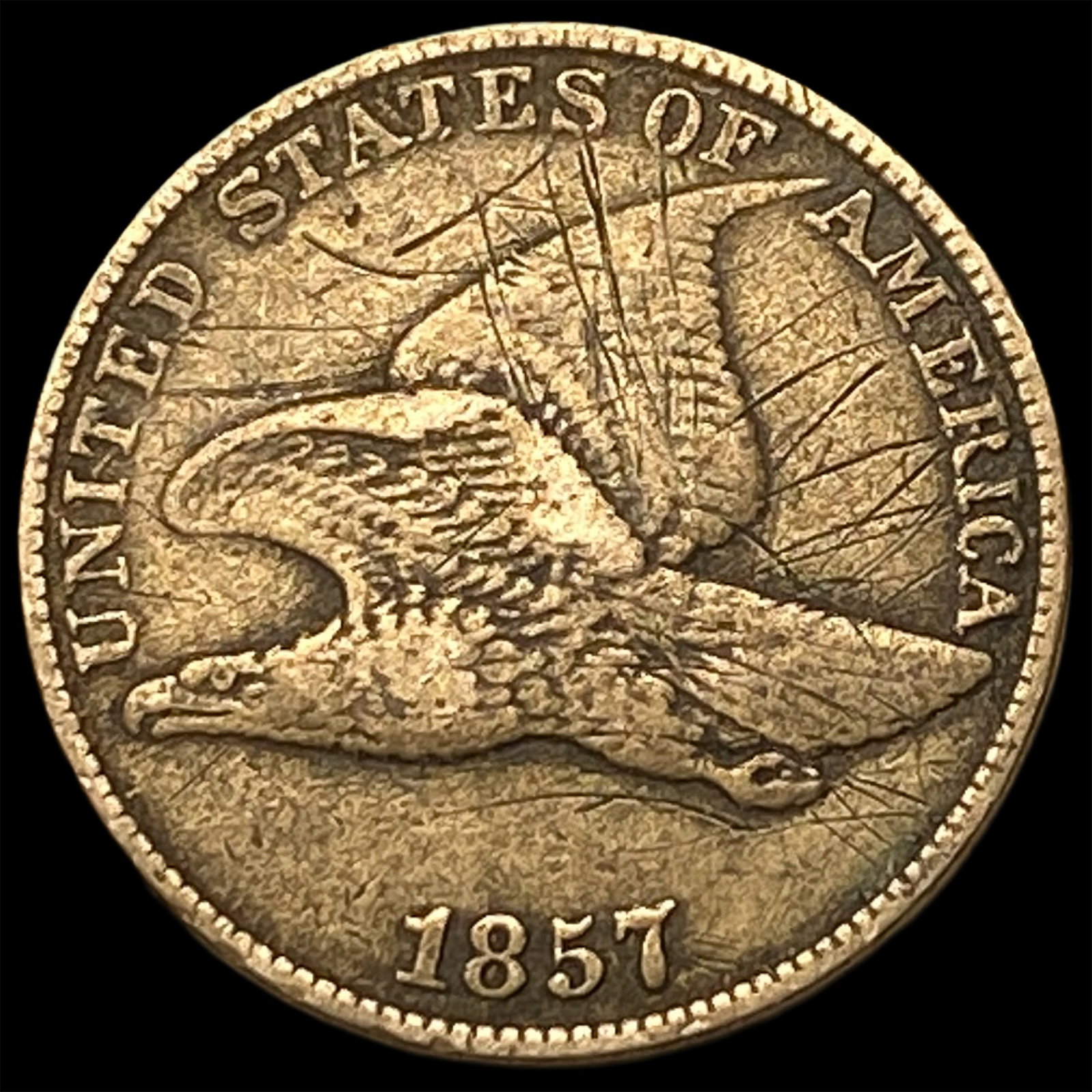 1857 Flying Eagle Cent HIGH GRADE: 1857 Flying Eagle Cent HIGH GRADE
