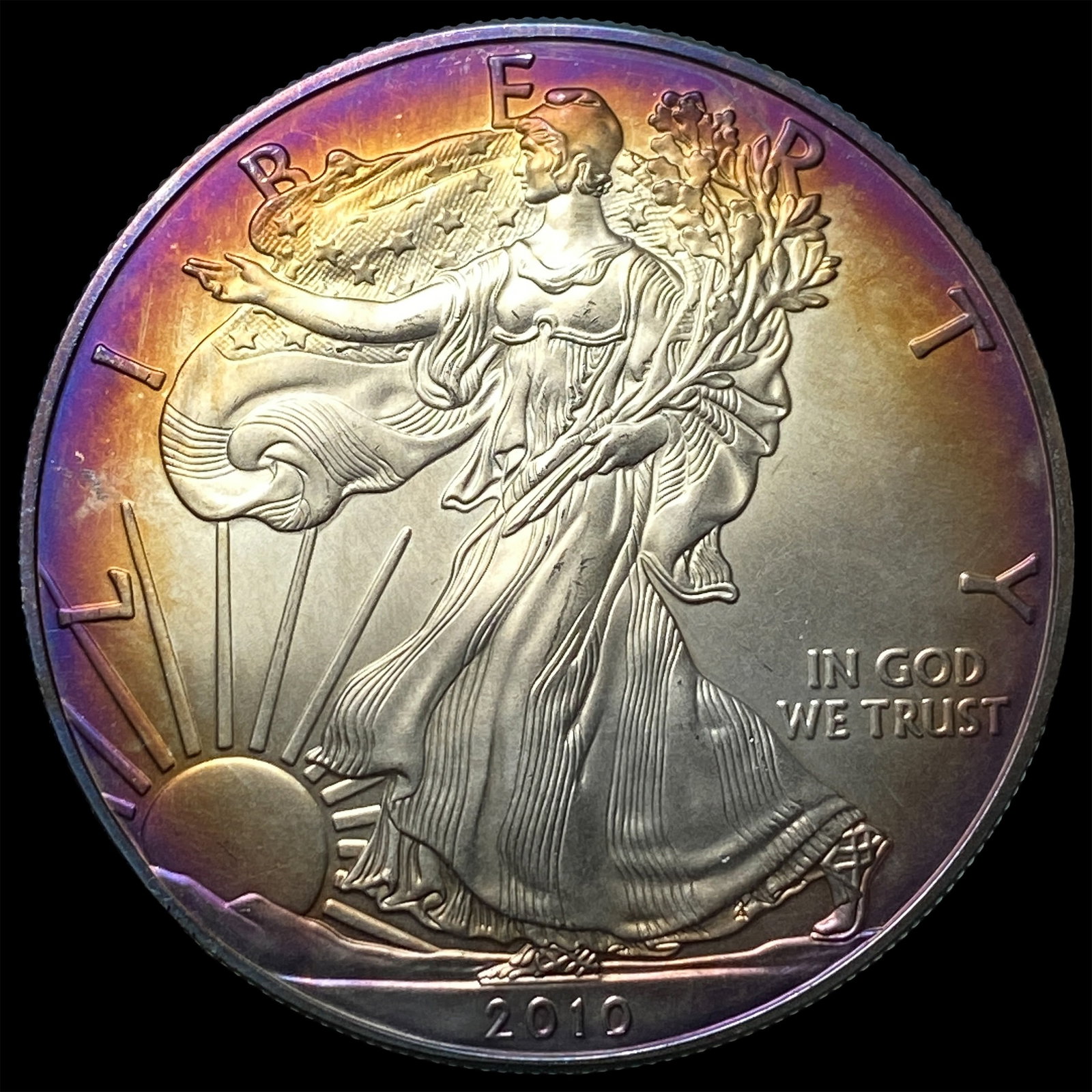 2010 1 oz Silver American Eagle $1 GEM BU: 2010 1 oz Silver American Eagle $1 GEM BU