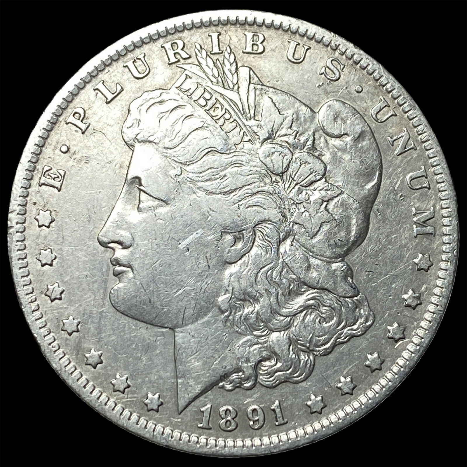 1891-O Silver Morgan Dollar NEARLY UNCIRCULATED: 1891-O Silver Morgan Dollar NEARLY UNCIRCULATED