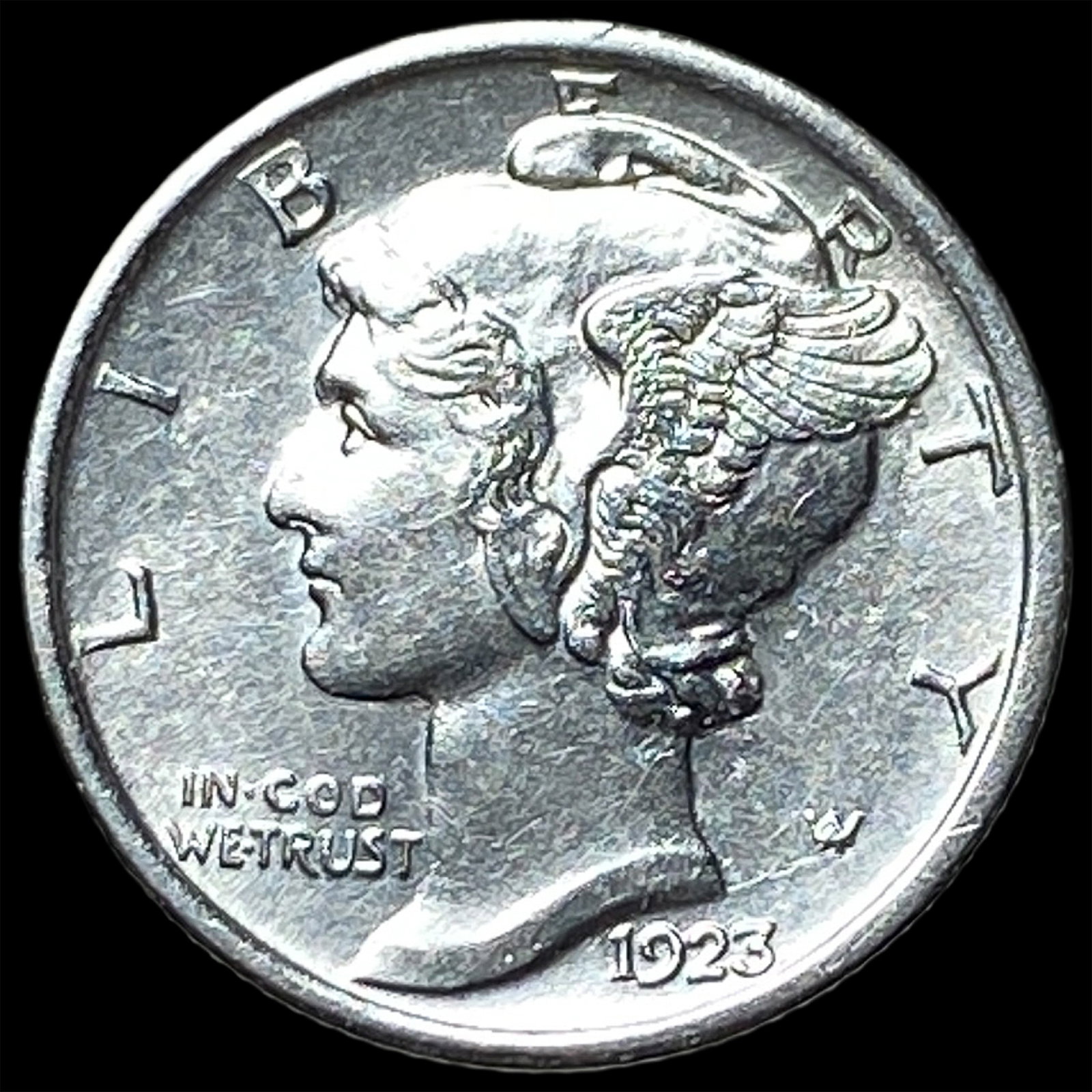 1923-S Silver Mercury Dime UNCIRCULATED: 1923-S Silver Mercury Dime UNCIRCULATED