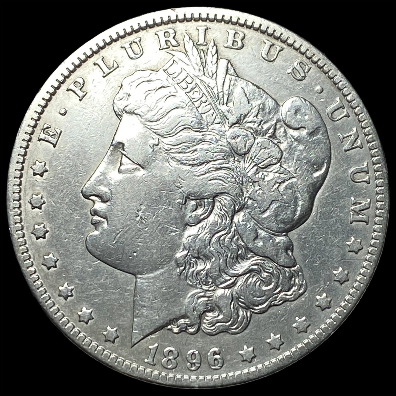 1896-O Silver Morgan Dollar NEARLY UNCIRCULATED: 1896-O Silver Morgan Dollar NEARLY UNCIRCULATED