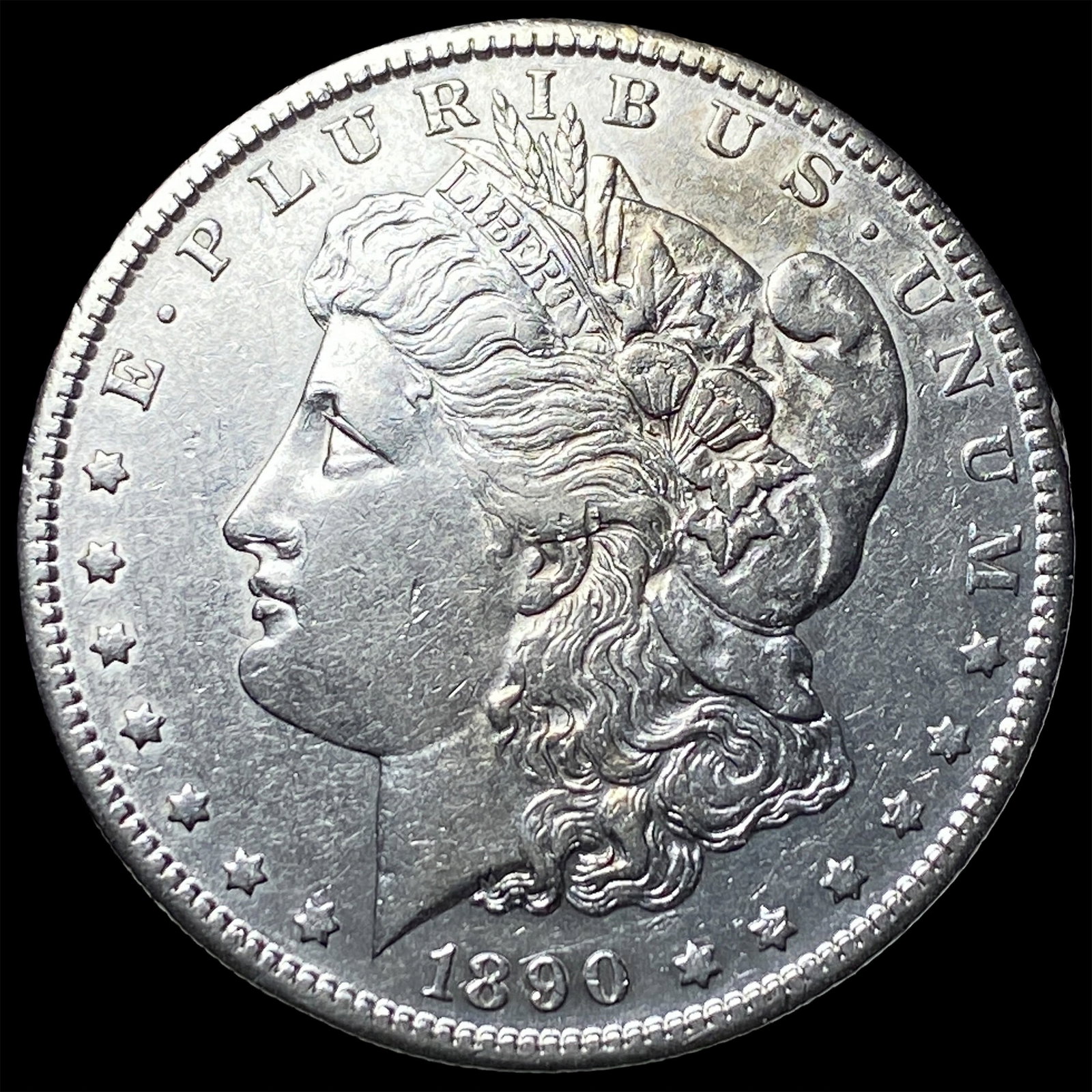 1890-S Silver Morgan Dollar CLOSELY UNCIRCULATED: 1890-S Silver Morgan Dollar CLOSELY UNCIRCULATED