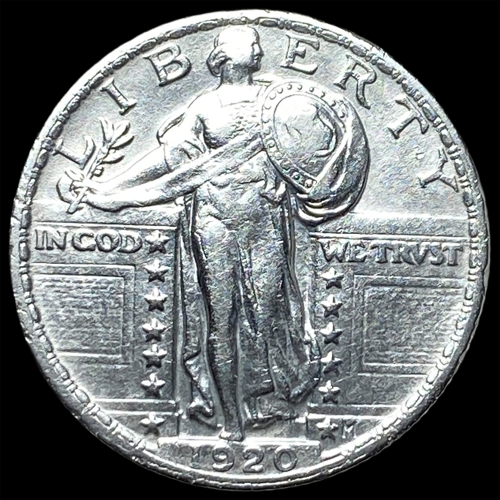 1920 Standing Liberty Quarter CLOSELY UNCIRCULATED: 1920 Standing Liberty Quarter CLOSELY UNCIRCULATED