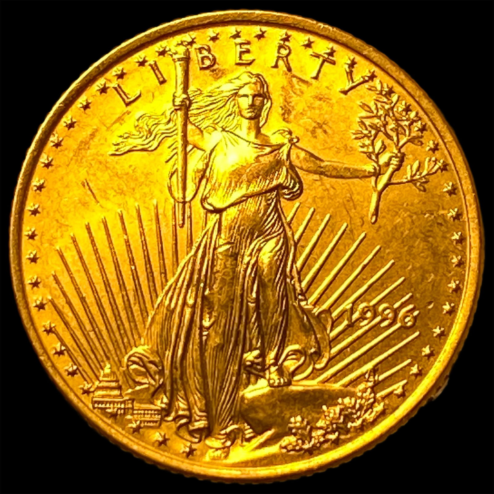 1996 1/4 oz Gold American Eagle $10 SUPERB GEM BU: 1996 1/4 oz Gold American Eagle $10 SUPERB GEM BU