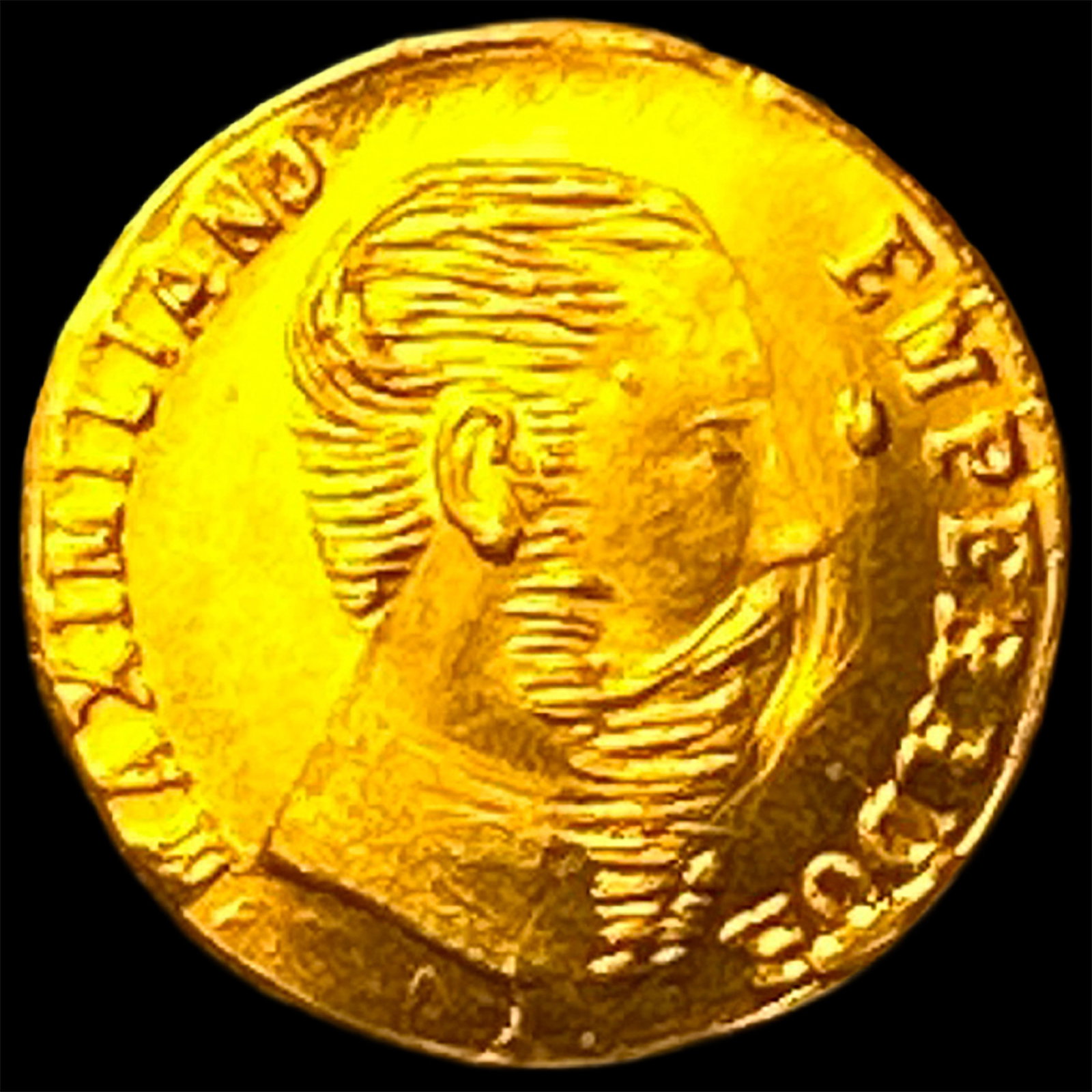 1865 Mexico Maximilian Empire Gold 20 Pesos UNCIRCULATED: 1865 Mexico Maximilian Empire Gold 20 Pesos UNCIRCULATED