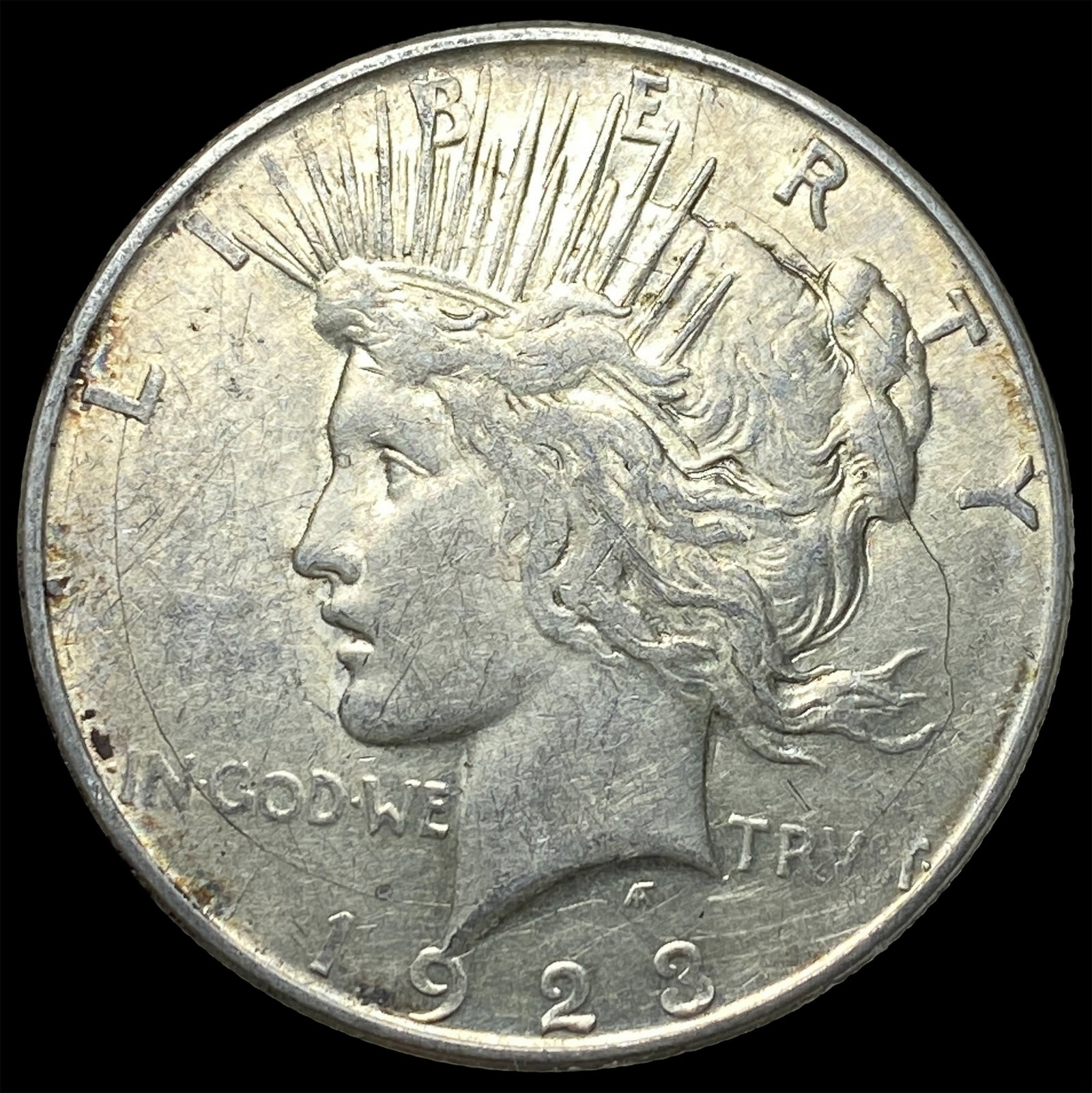 1923 Silver Peace Dollar CLOSELY UNCIRCULATED: 1923 Silver Peace Dollar CLOSELY UNCIRCULATED