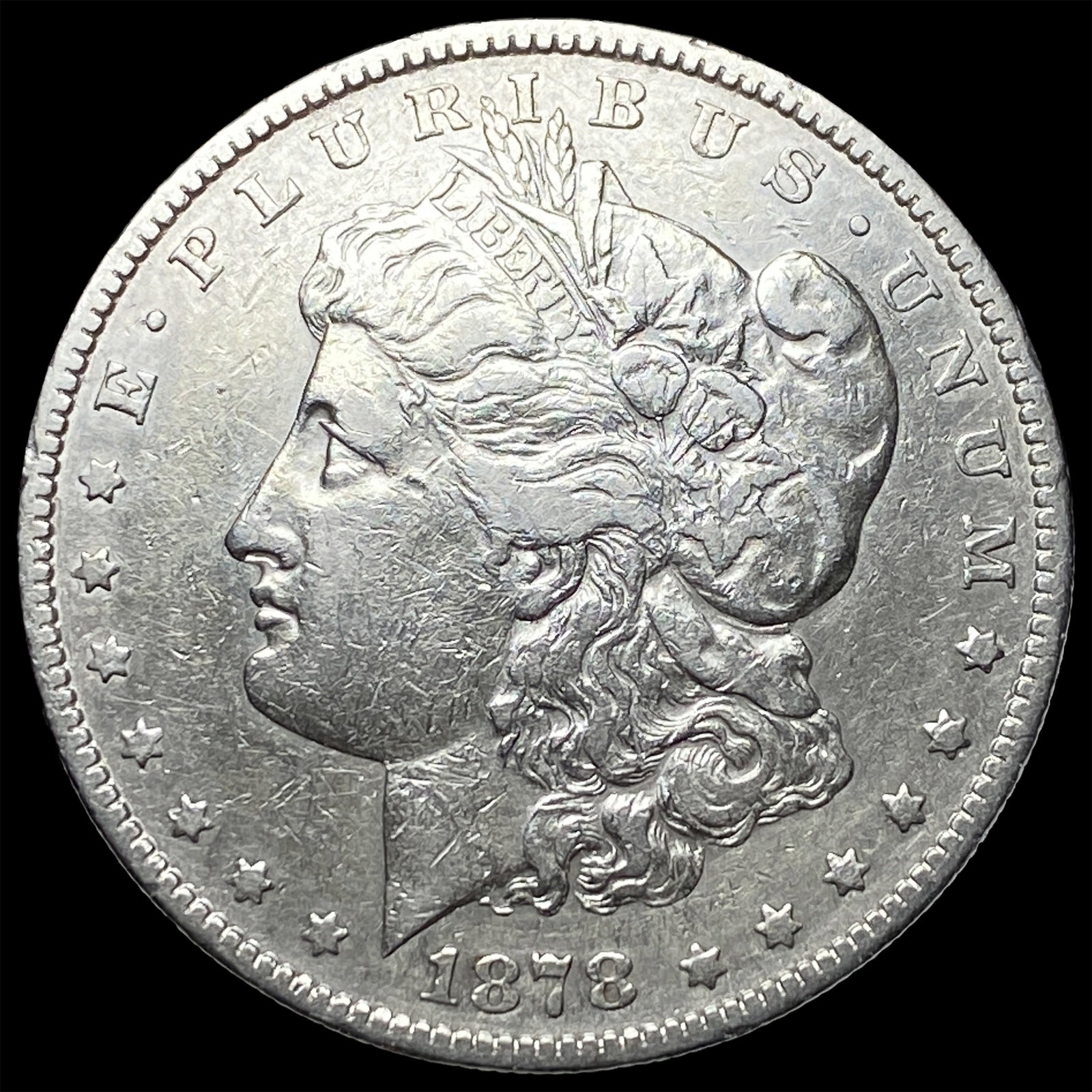1878-S Silver Morgan Dollar NEARLY UNCIRCULATED: 1878-S Silver Morgan Dollar NEARLY UNCIRCULATED