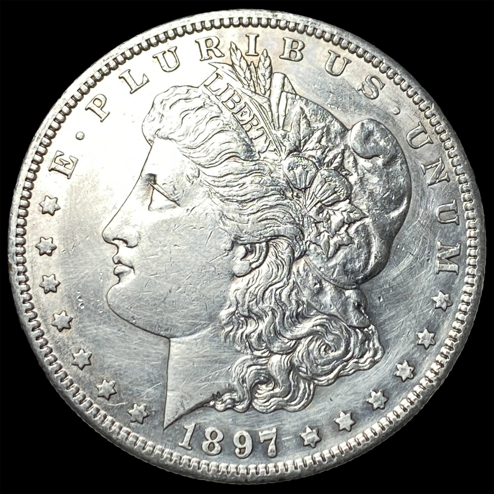 1897-S Silver Morgan Dollar CLOSELY UNCIRCULATED: 1897-S Silver Morgan Dollar CLOSELY UNCIRCULATED