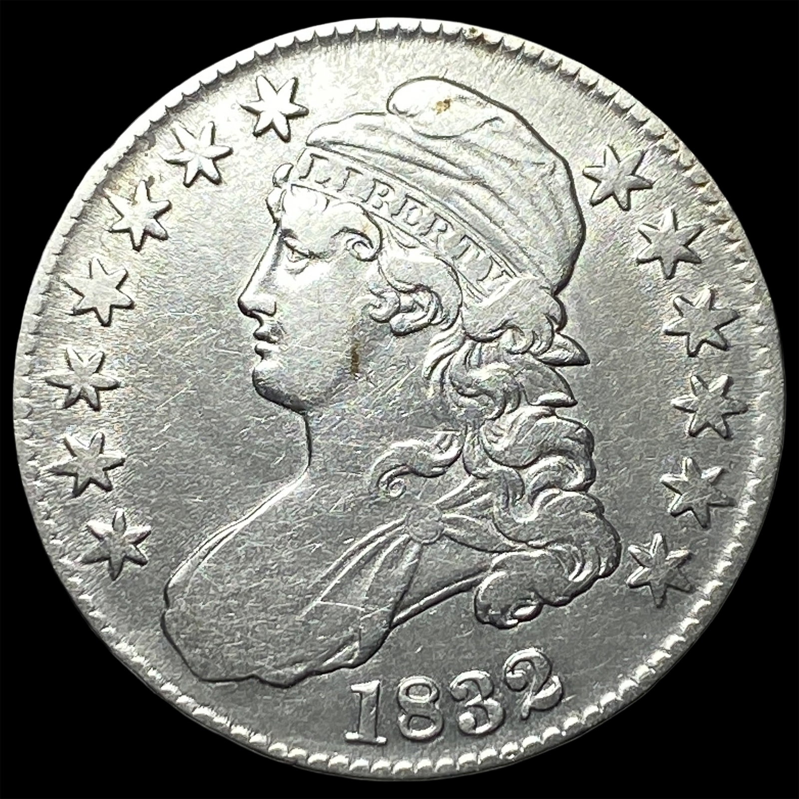 1832 Capped Bust Half Dollar NEARLY UNCIRCULATED: 1832 Capped Bust Half Dollar NEARLY UNCIRCULATED