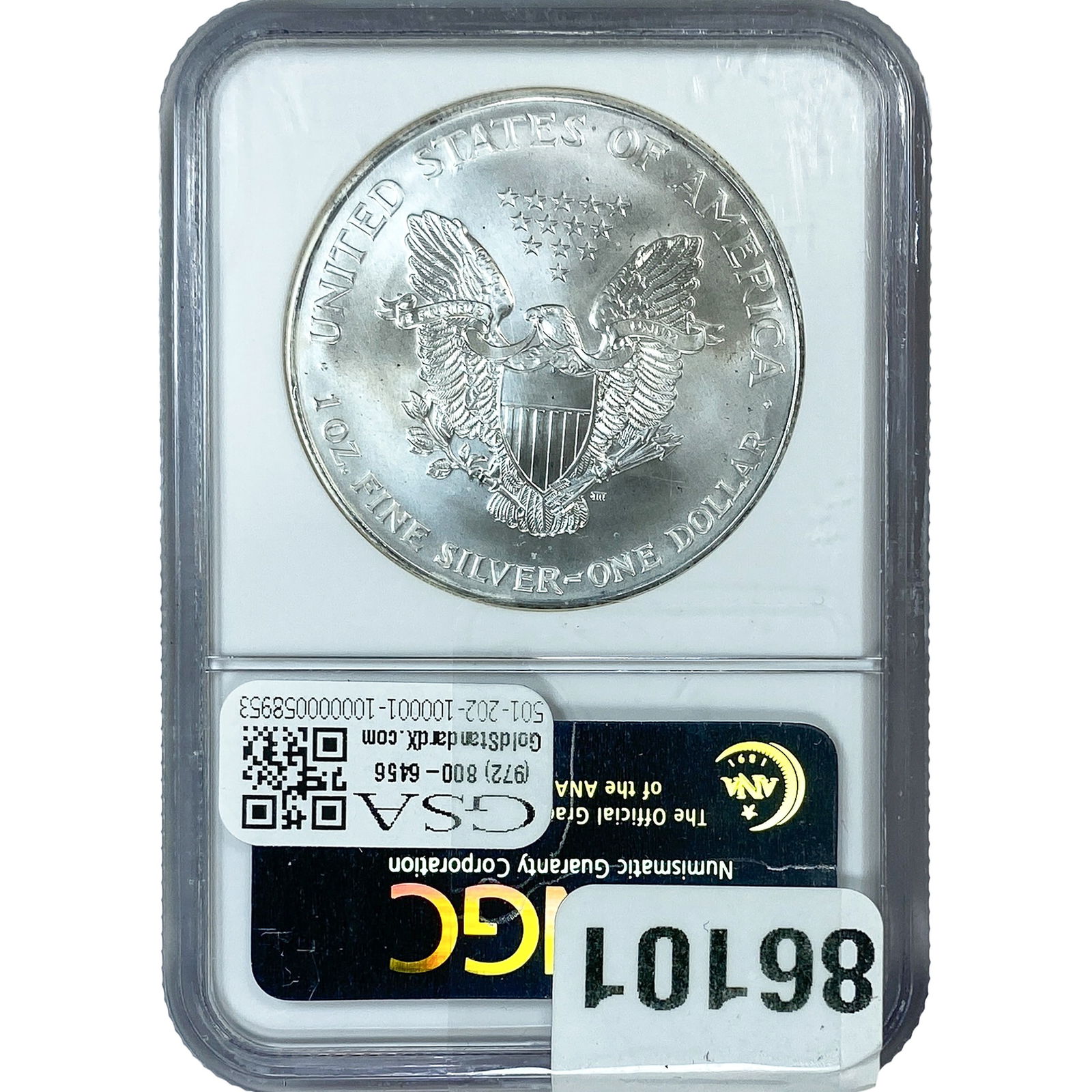 1996 Silver Eagle NGC MS69 - 2