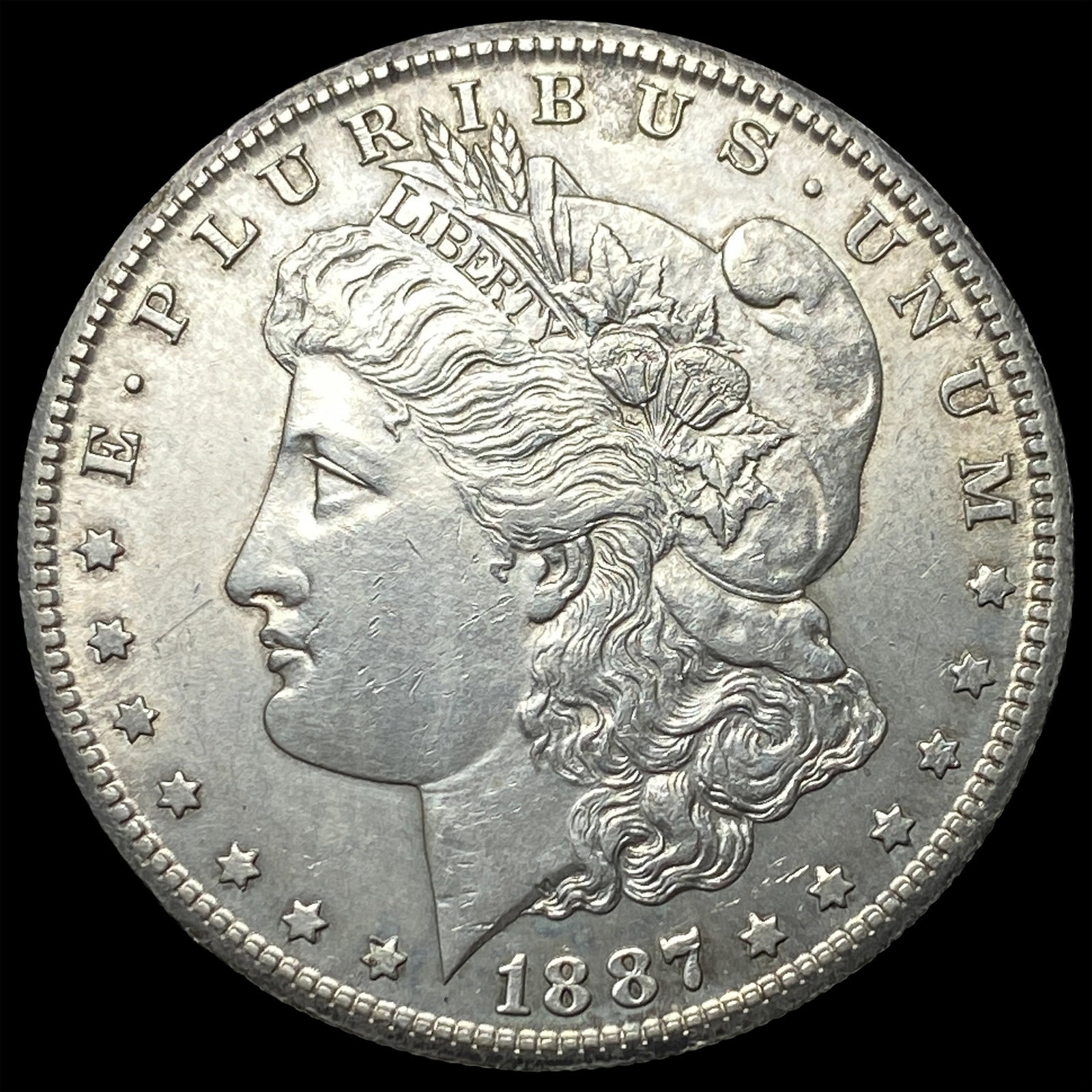 1887-S Silver Morgan Dollar CLOSELY UNCIRCULATED: 1887-S Silver Morgan Dollar CLOSELY UNCIRCULATED
