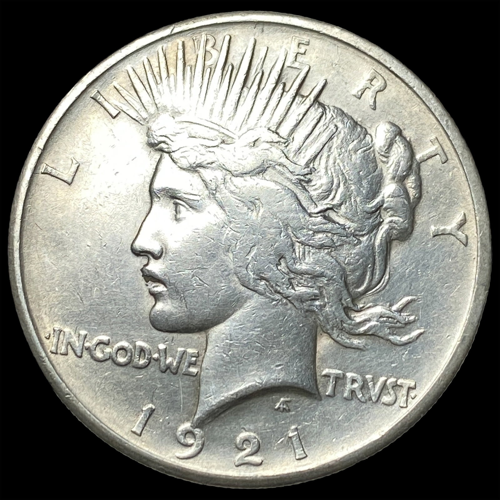 1921 Silver Peace Dollar CLOSELY UNCIRCULATED: 1921 Silver Peace Dollar CLOSELY UNCIRCULATED