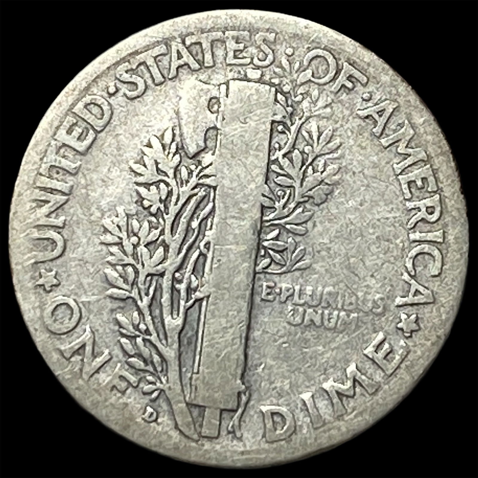 1921-D Silver Mercury Dime LIGHTLY CIRCULATED - 2