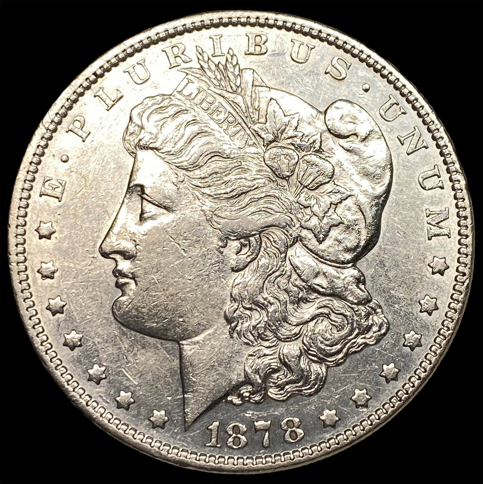 1878 Rev 79 Silver Morgan Dollar CHOICE AU: 1878 Rev 79 Silver Morgan Dollar CHOICE AU