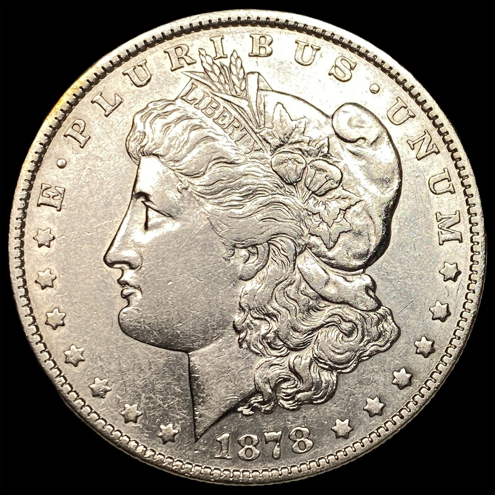 1878 Rev 79 Silver Morgan Dollar NEARLY UNCIRCULATED: 1878 Rev 79 Silver Morgan Dollar NEARLY UNCIRCULATED