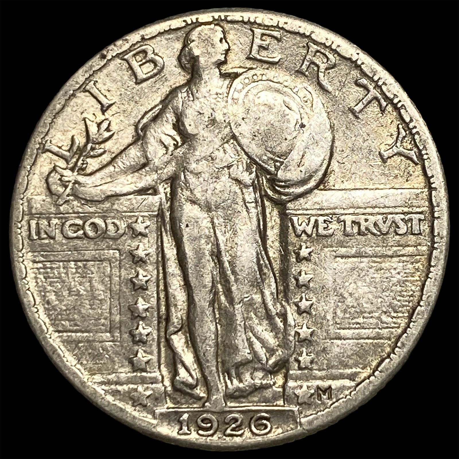 1926 Silver Standing Liberty Quarter LIGHTLY CIRCULATED (1 of 2)