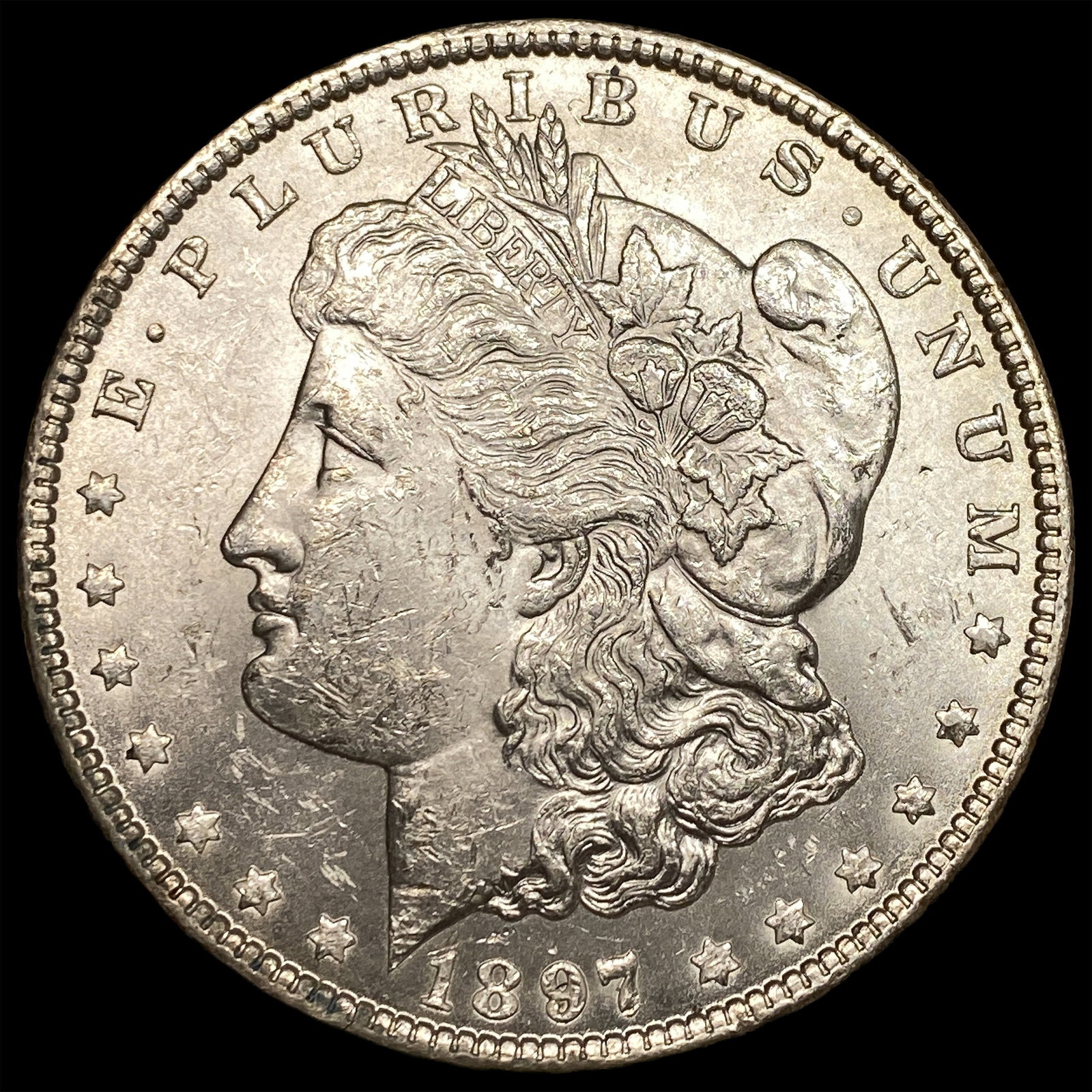 1897-S Silver Morgan Dollar CHOICE BU: 1897-S Silver Morgan Dollar CHOICE BU
