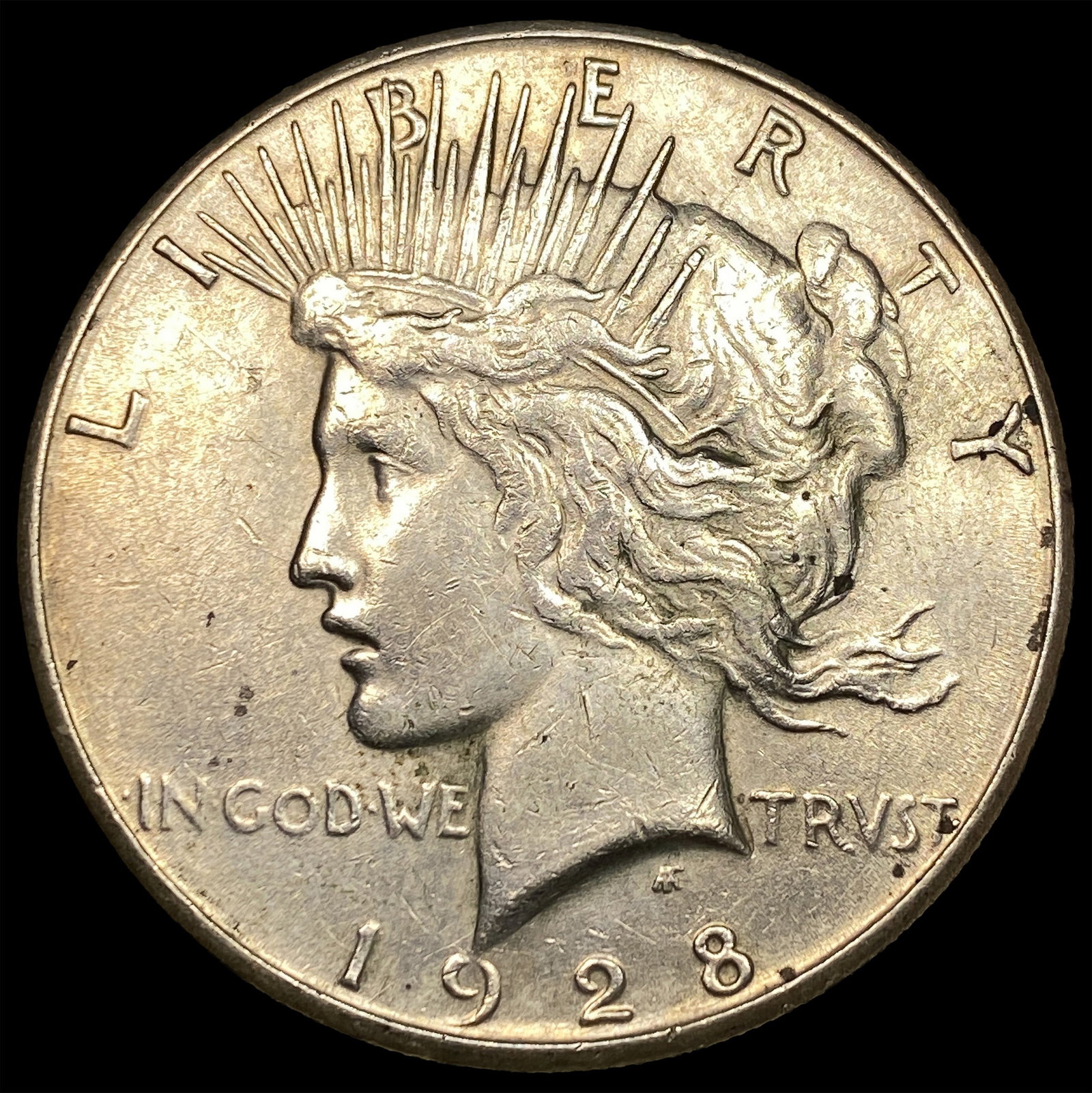 1928-S Silver Peace Dollar CLOSELY UNCIRCULATED: 1928-S Silver Peace Dollar CLOSELY UNCIRCULATED