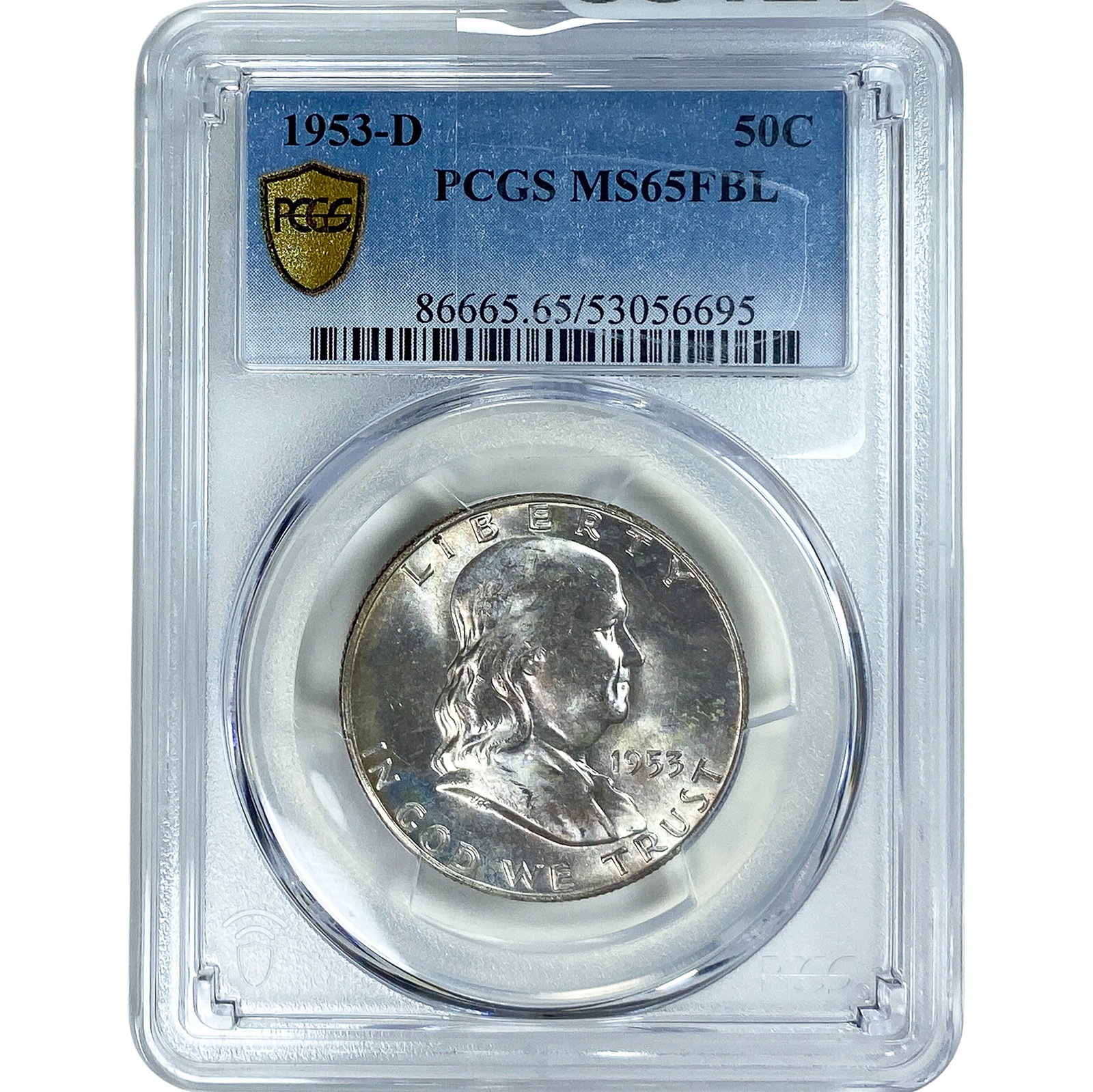 1953-D Franklin Half Dollar PCGS MS65 FBL (1 of 2)