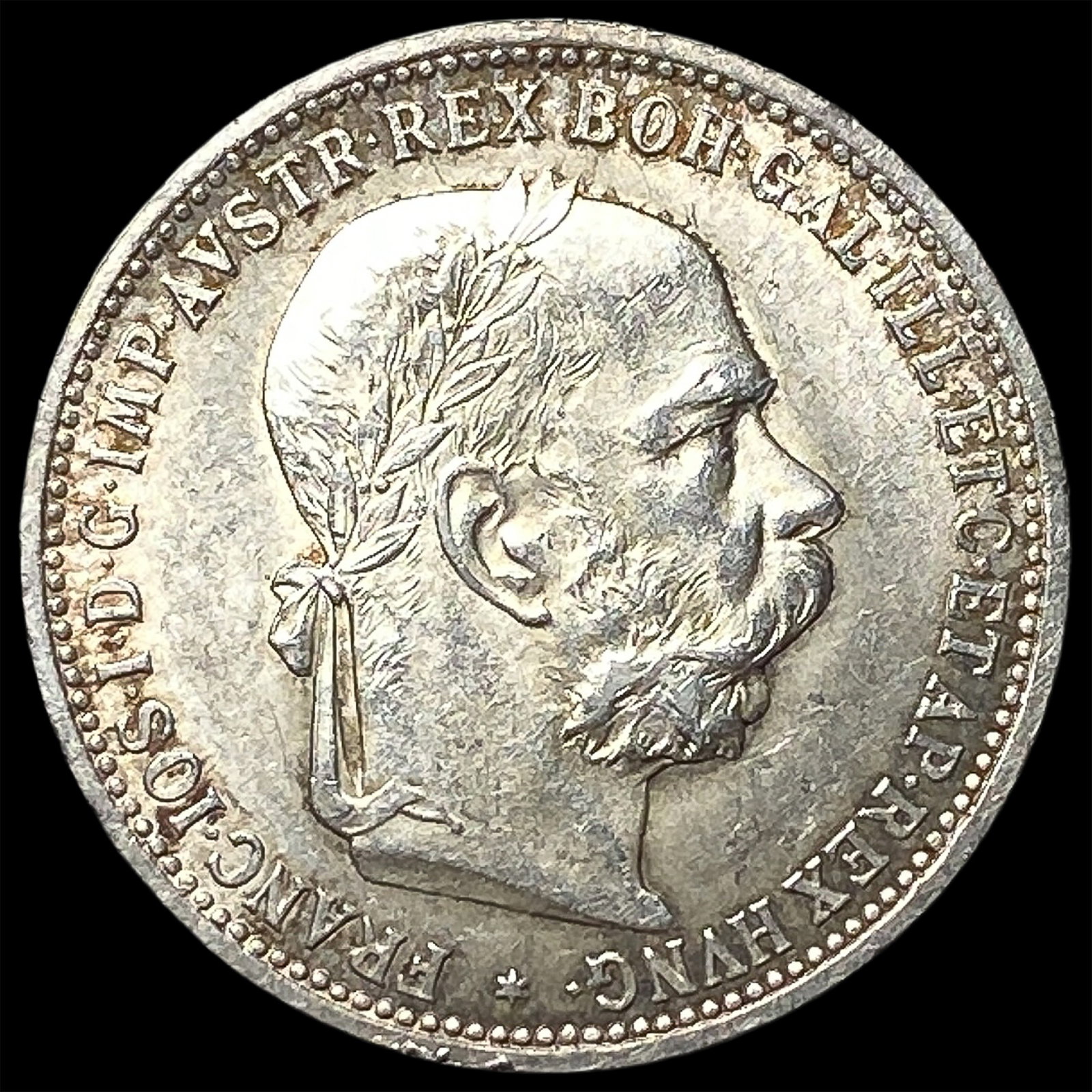 1893 Austria-Hungary Silver 1 Corona UNCIRCULATED (1 of 2)