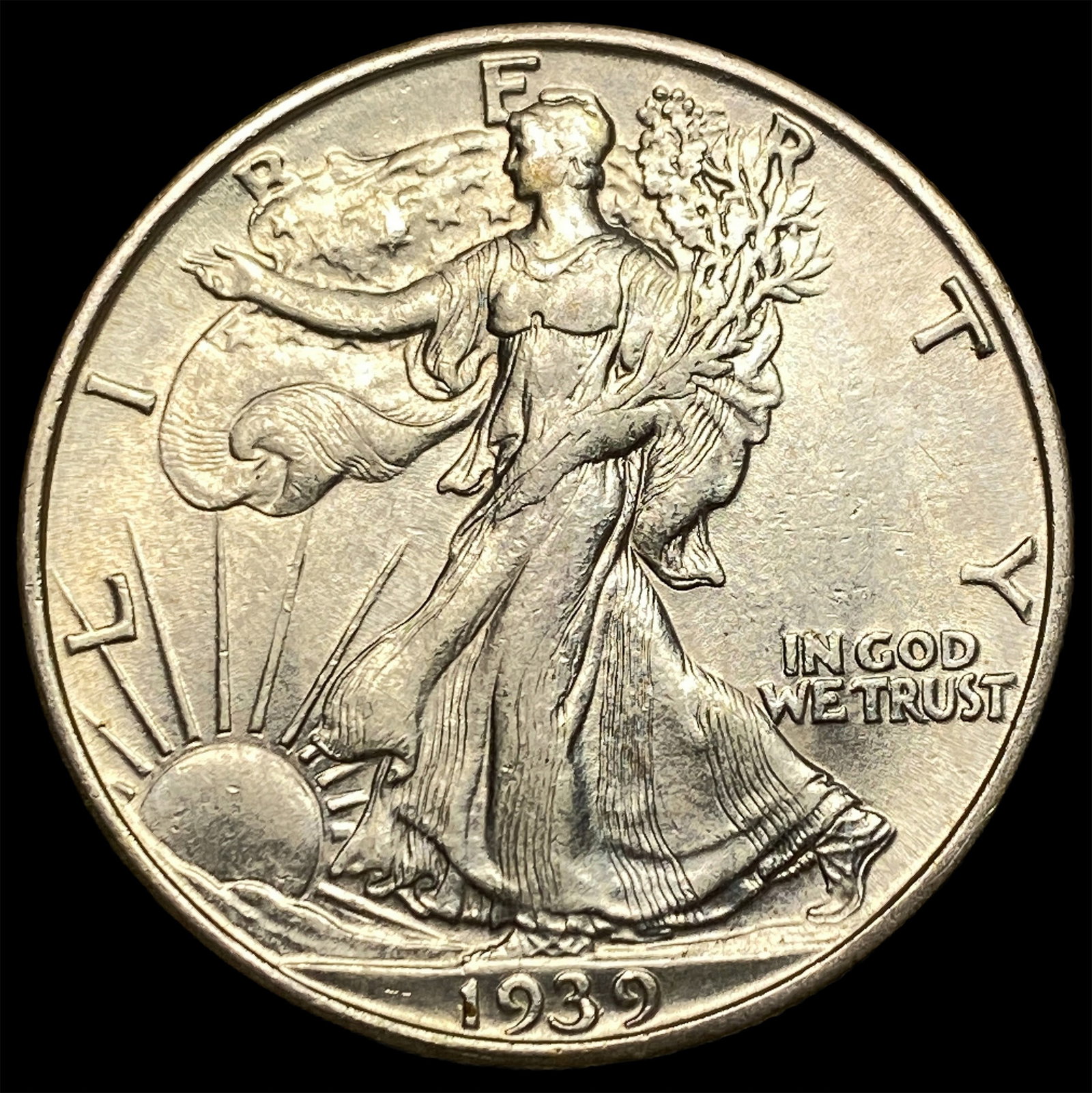 1939-S Silver Half Dollar Walking Liberty UNCIRCULATED: 1939-S Silver Half Dollar Walking Liberty UNCIRCULATED