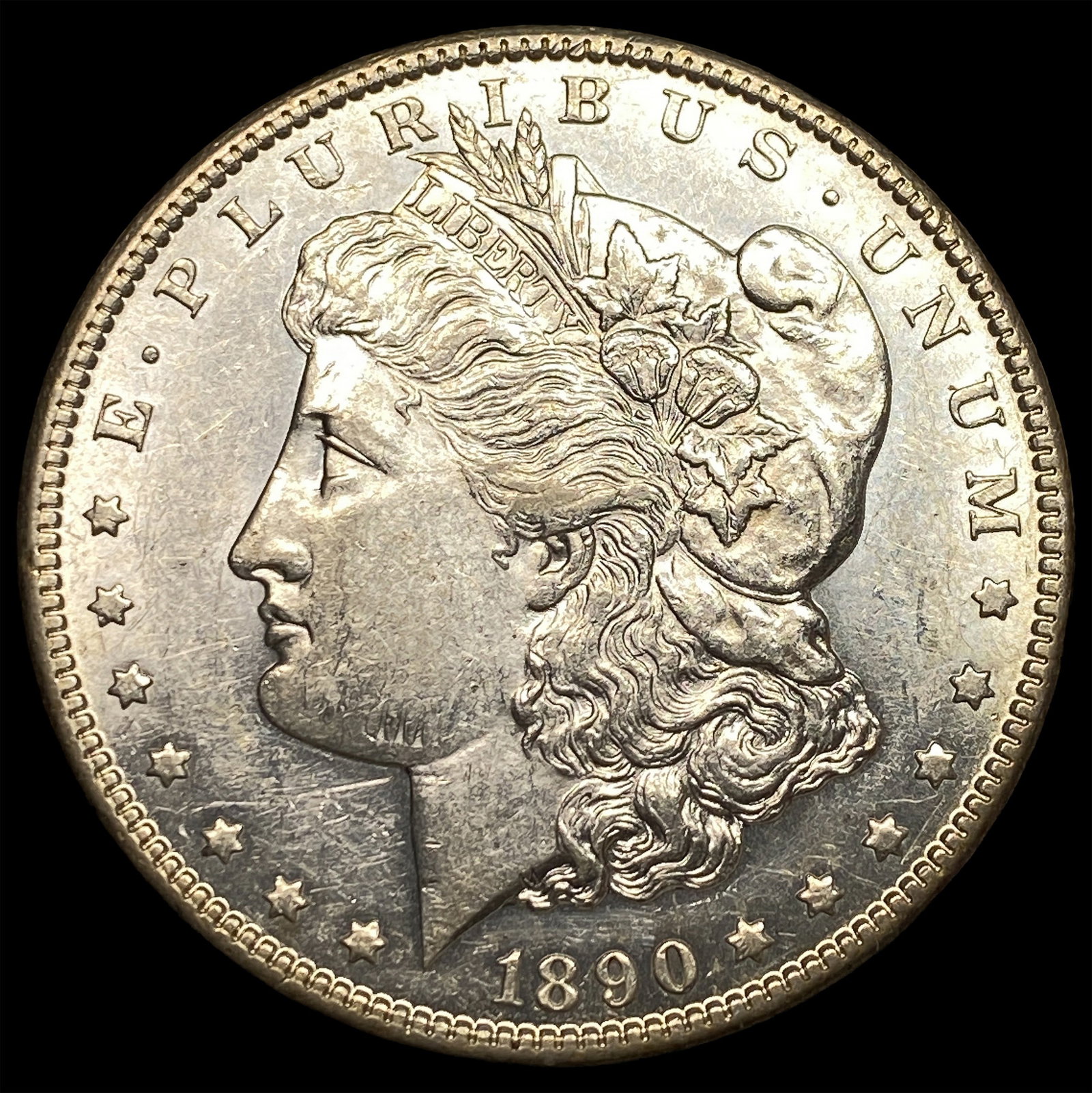 1890-CC Silver Morgan Dollar CHOICE AU: 1890-CC Silver Morgan Dollar CHOICE AU