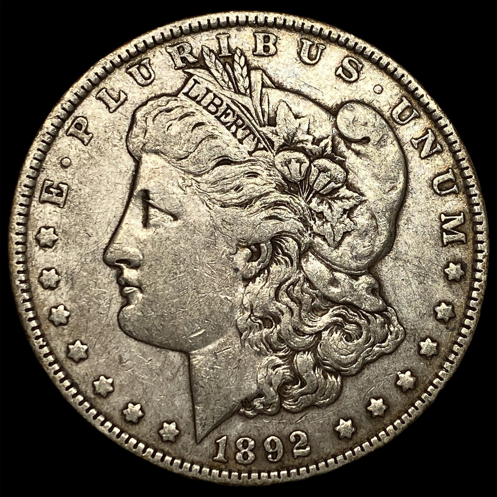 1892 Silver Morgan Dollar ABOUT UNCIRCULATED (1 of 2)